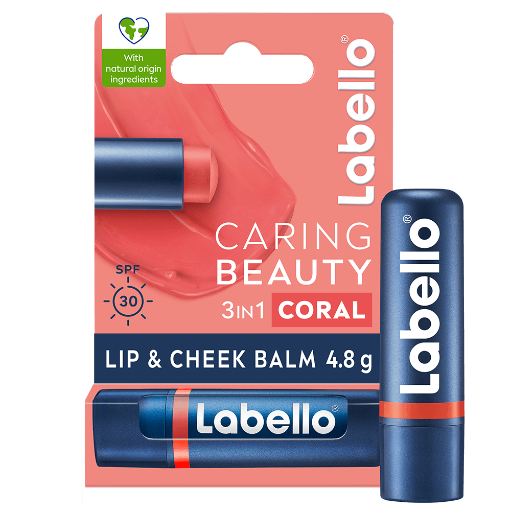 Labello Läppbalsam Caring Beauty Coral-Nude 4,8 g