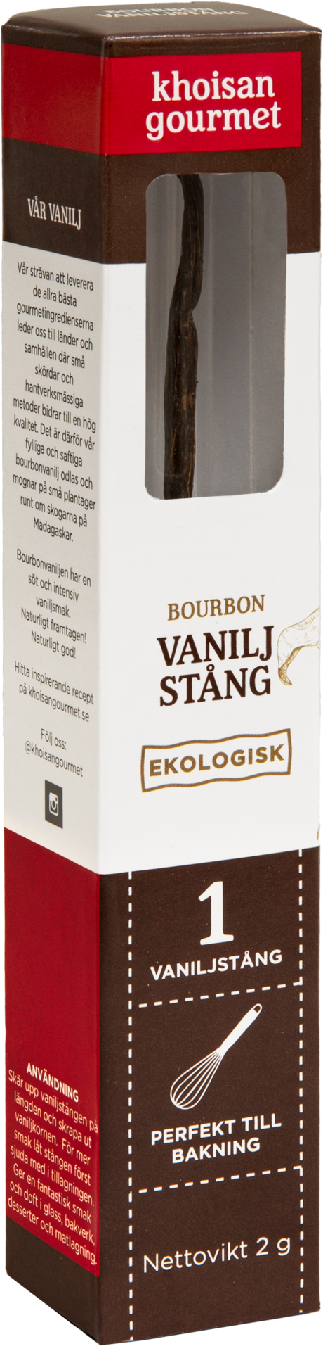 Vaniljstång Bourbon Eko 2g