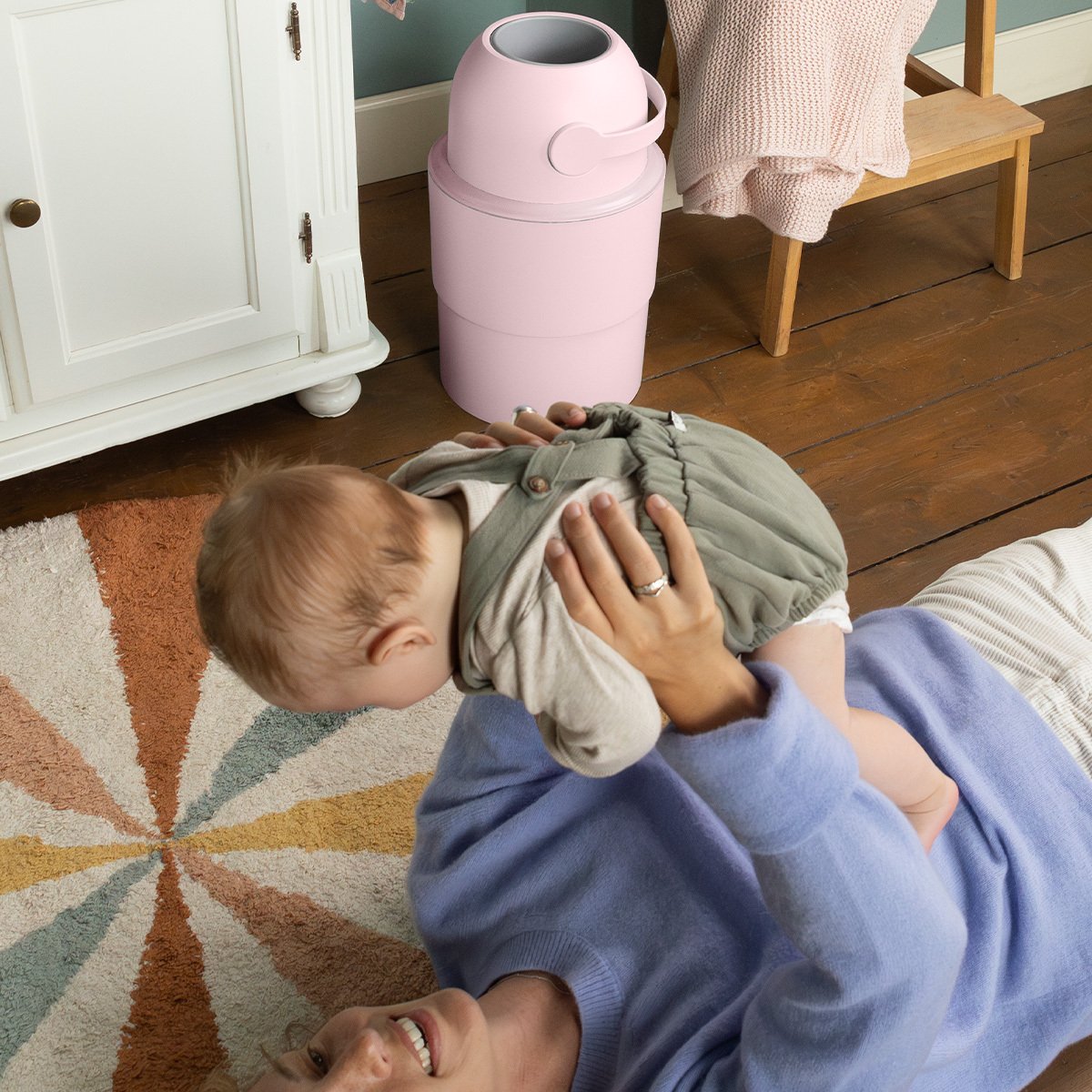 Magic Diaper Pail Heka M Blush Pink
