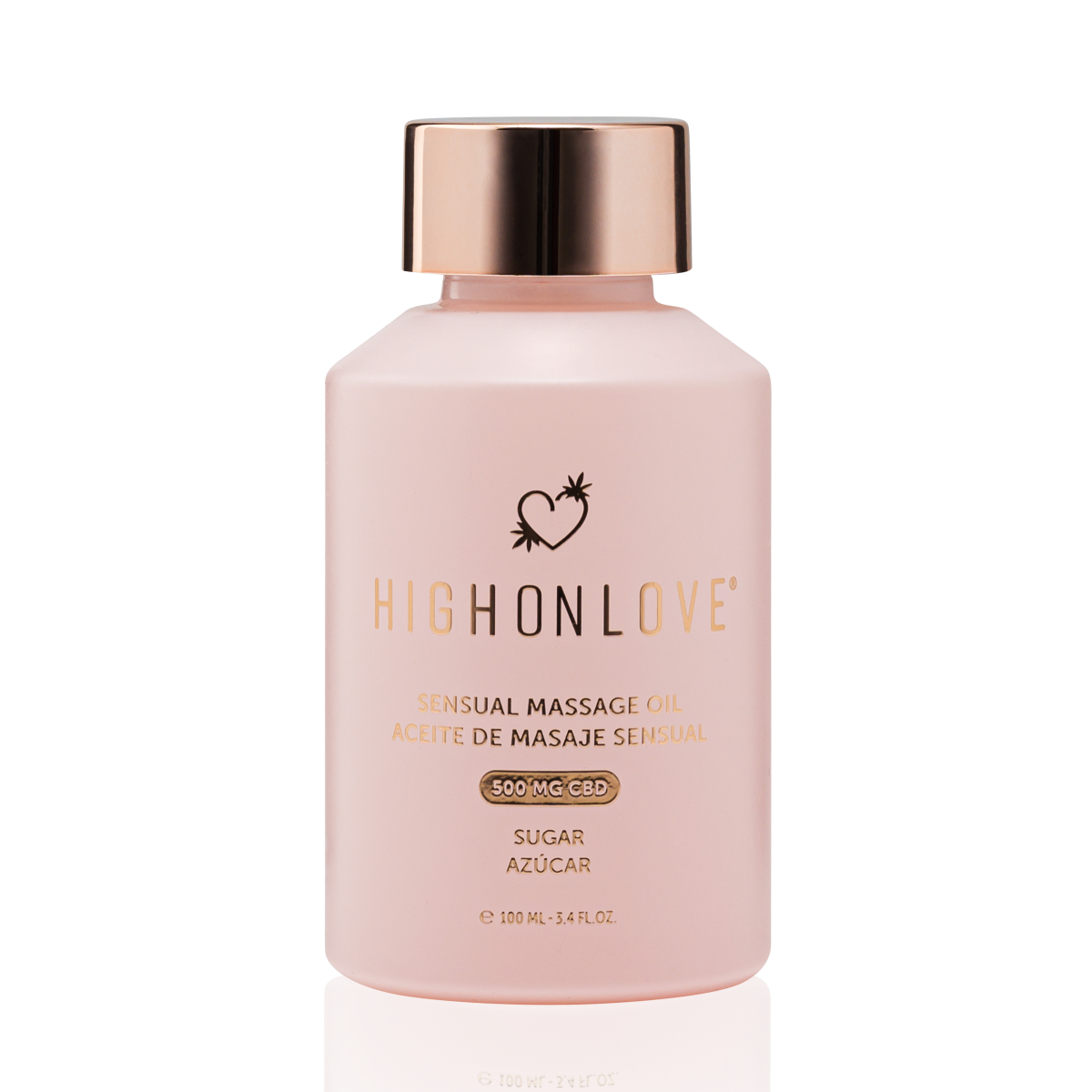 HighOnLove CBD Sensual Massage Oil Sugar 100ml