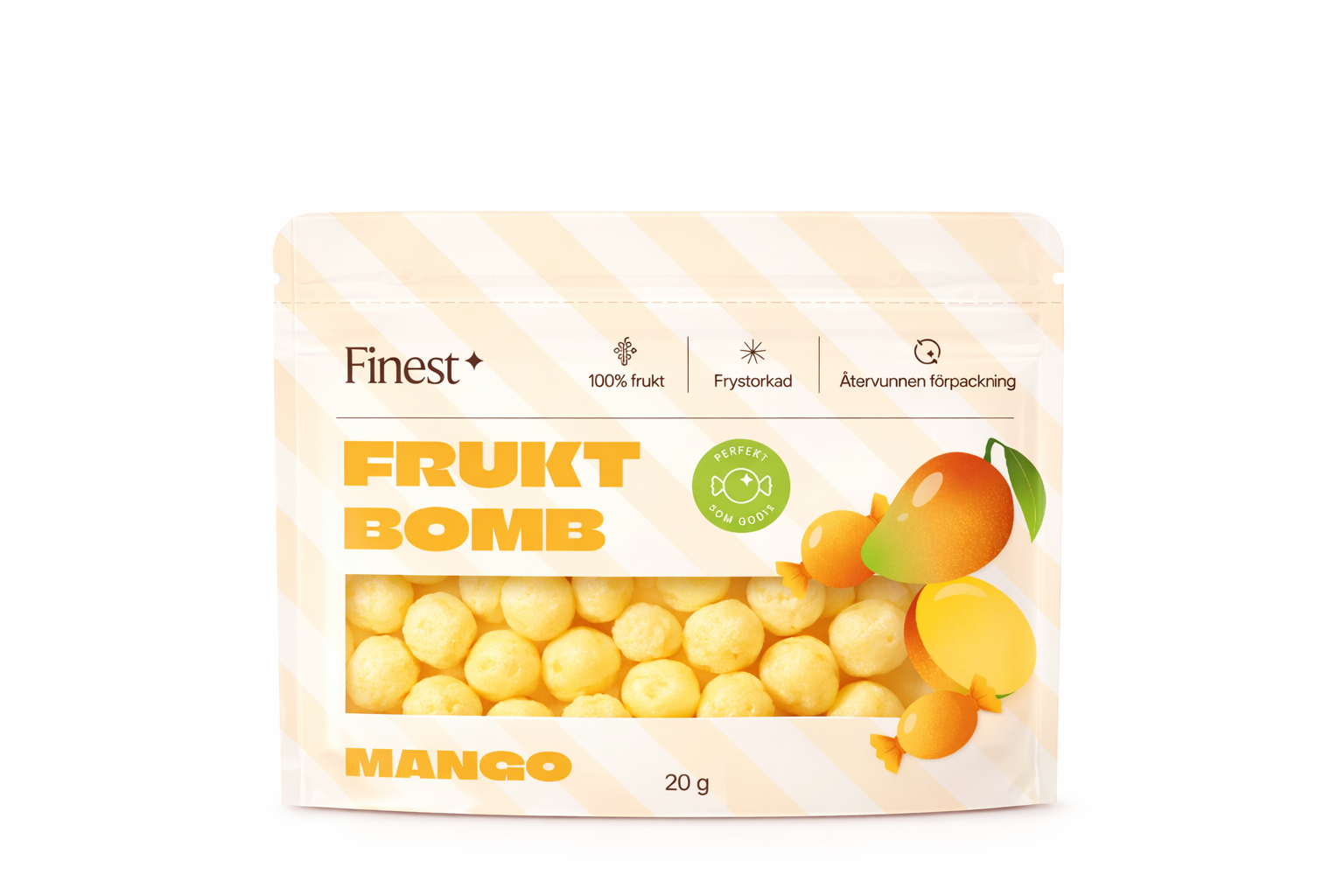 Finest Fruktbomb Mango 20 g