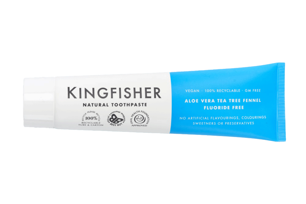Kingfisher AloeVera, TeaTree & Fennel Tandkräm Utan Fluor 100 ml