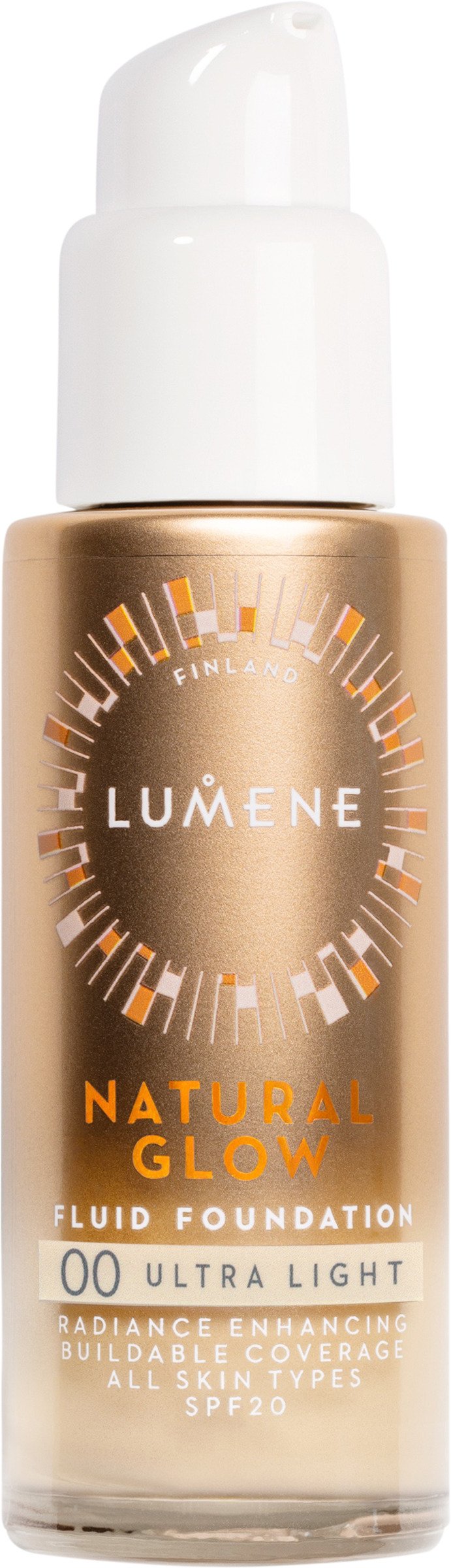 Lumene Natural Glow Fluid Foundation SPF20 00 Ultra Light 30 ml