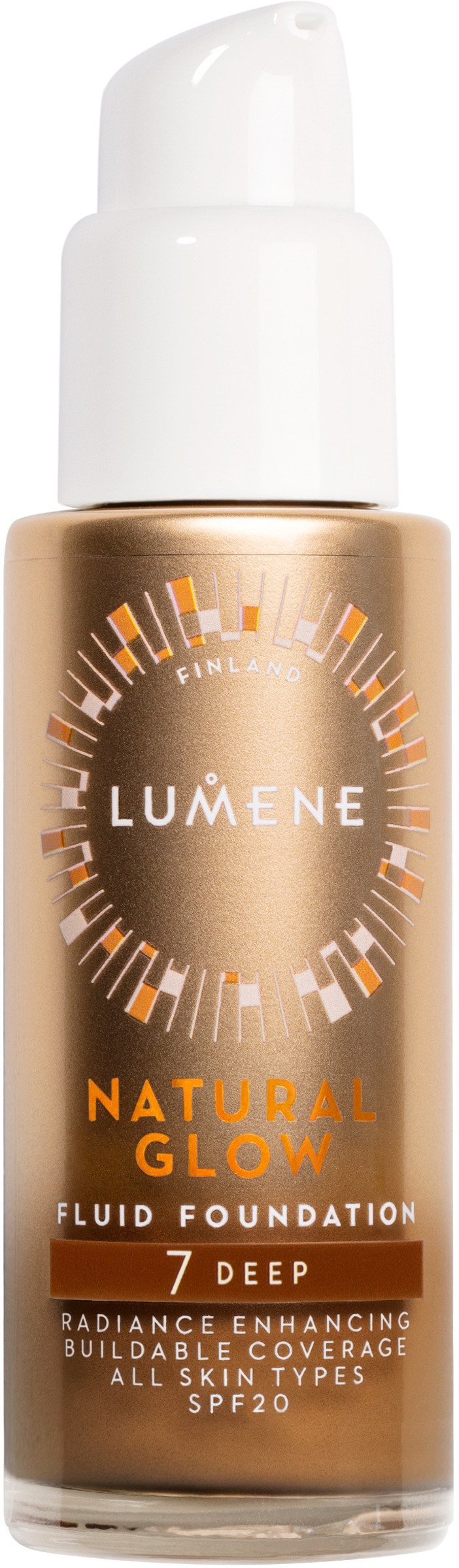 Lumene Natural Glow Fluid Foundation SPF20 7 Deep 30 ml