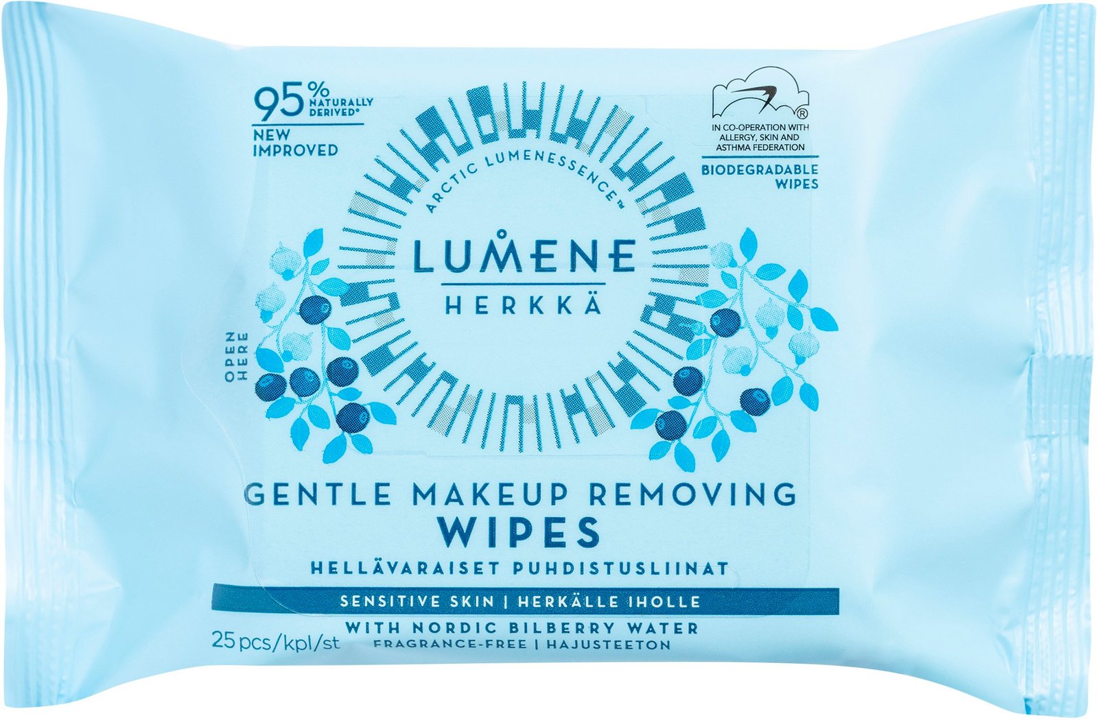 Lumene HERKKÄ Gentle Makeup Removing Wipes 25 st