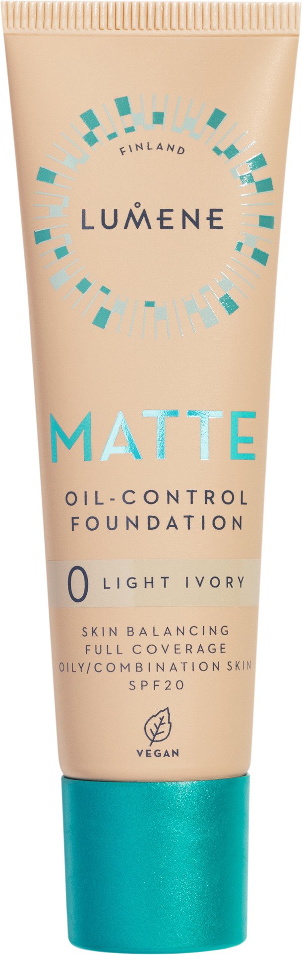 Lumene Matte Oil-Control Foundation SPF20 0 Light Ivory 30 ml