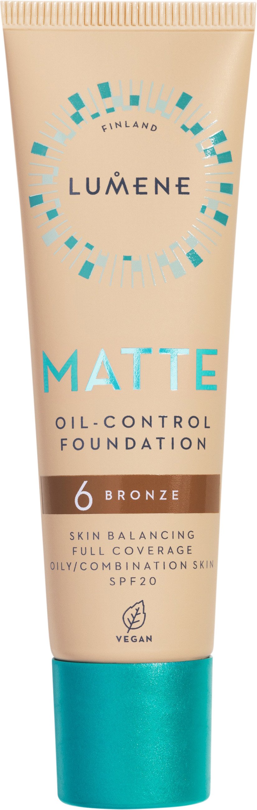 Lumene Matte Oil-Control Foundation SPF20 6 Bronze 30 ml