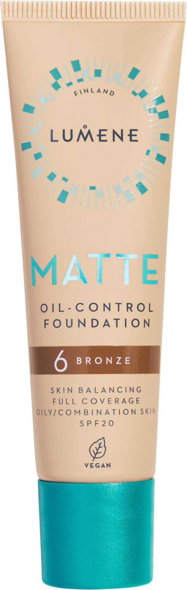 Lumene Matte Oil-Control Foundation SPF20 6 Bronze 30 ml