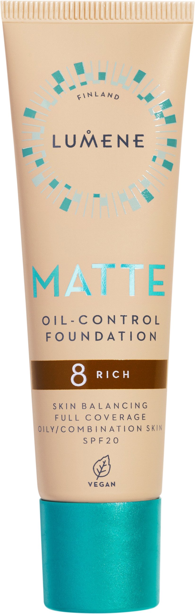 Lumene Matte Oil-Control Foundation SPF20 8 Rich 30 ml