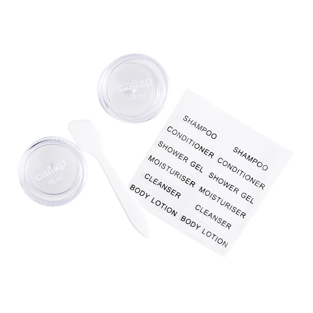 Cailap Reseförpackningar burkar & spatel 2 x 15 ml