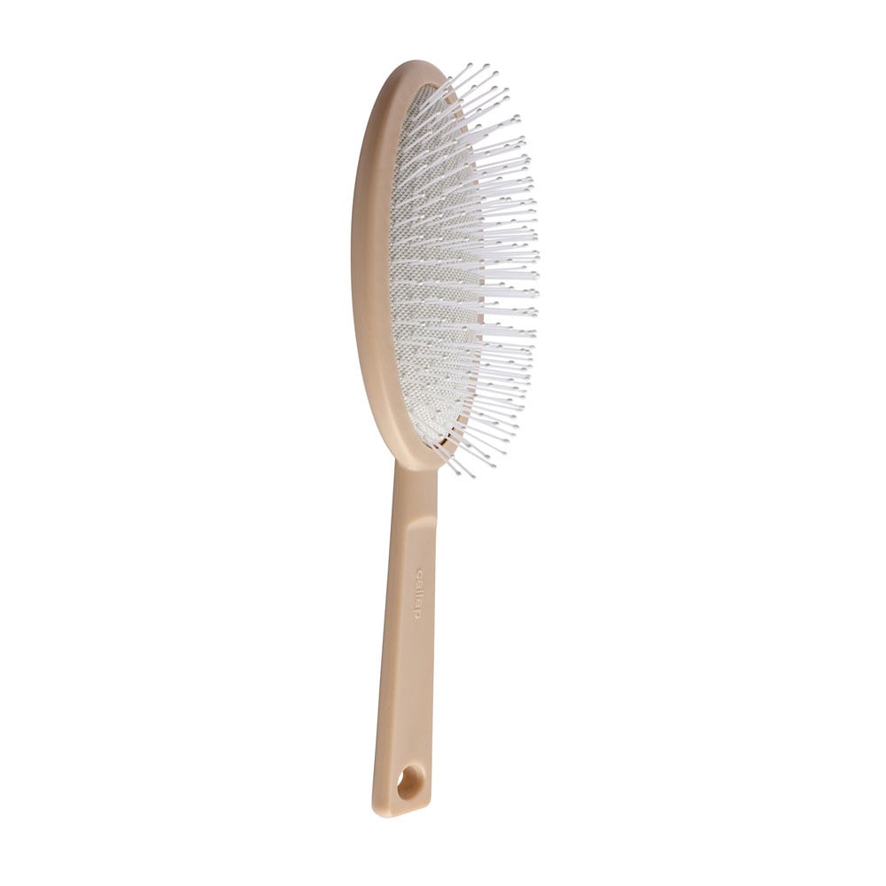 Cailap Large Beige Hair Brush Flexible Pins