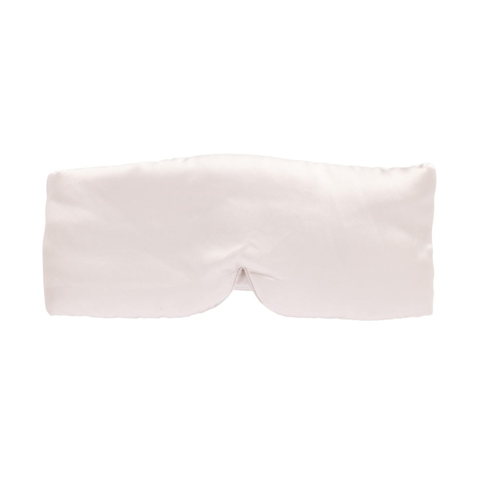 Cailap stor sovmask i satin ljus beige