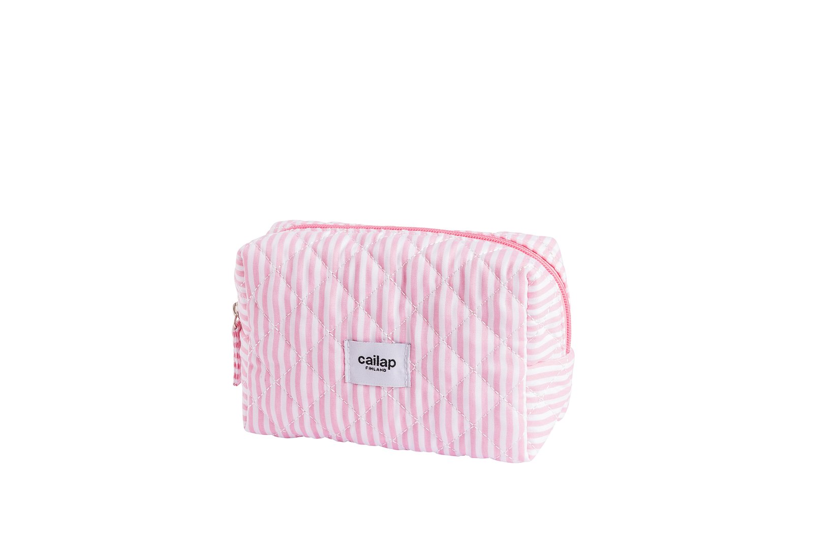 Cailap Sminkväska, rosa ränder, liten