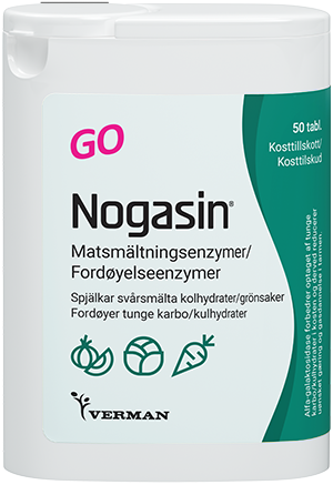 Verman Nogasin GO Matsmältningsenzym 50 tabletter