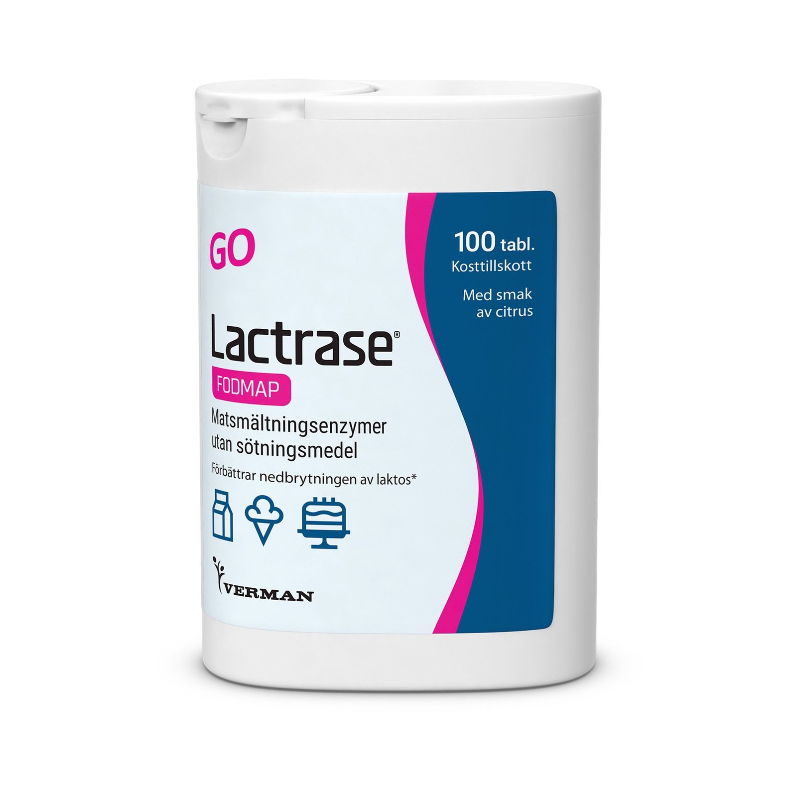 Verman Lactrase Fodmap 100 st