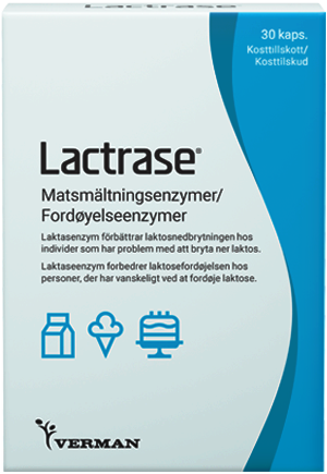 Verman Lactrase Laktasenzym 30 kapslar