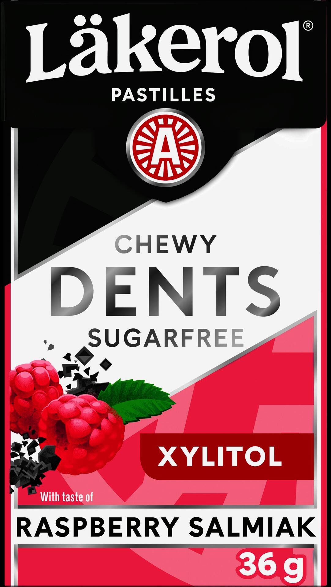 Läkerol DENTS Rasberry & Salmiak 36g