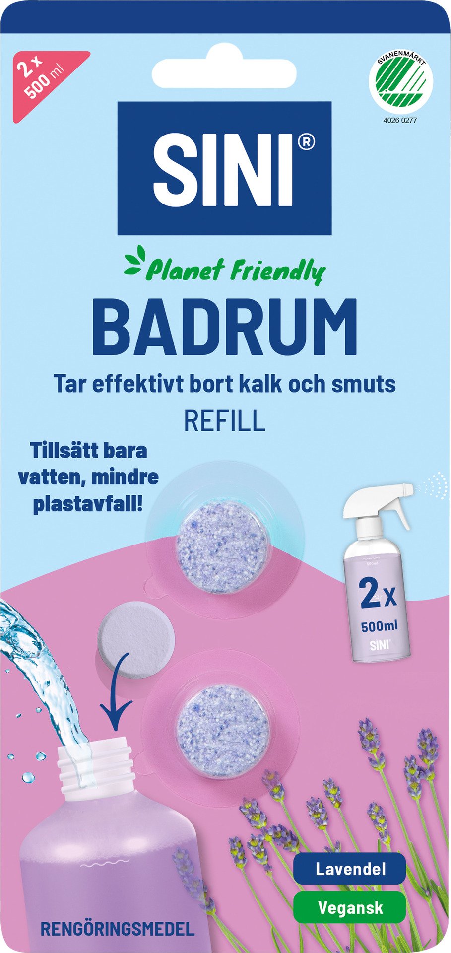 Sini Rengöringstablett Badrum Refill 2 st