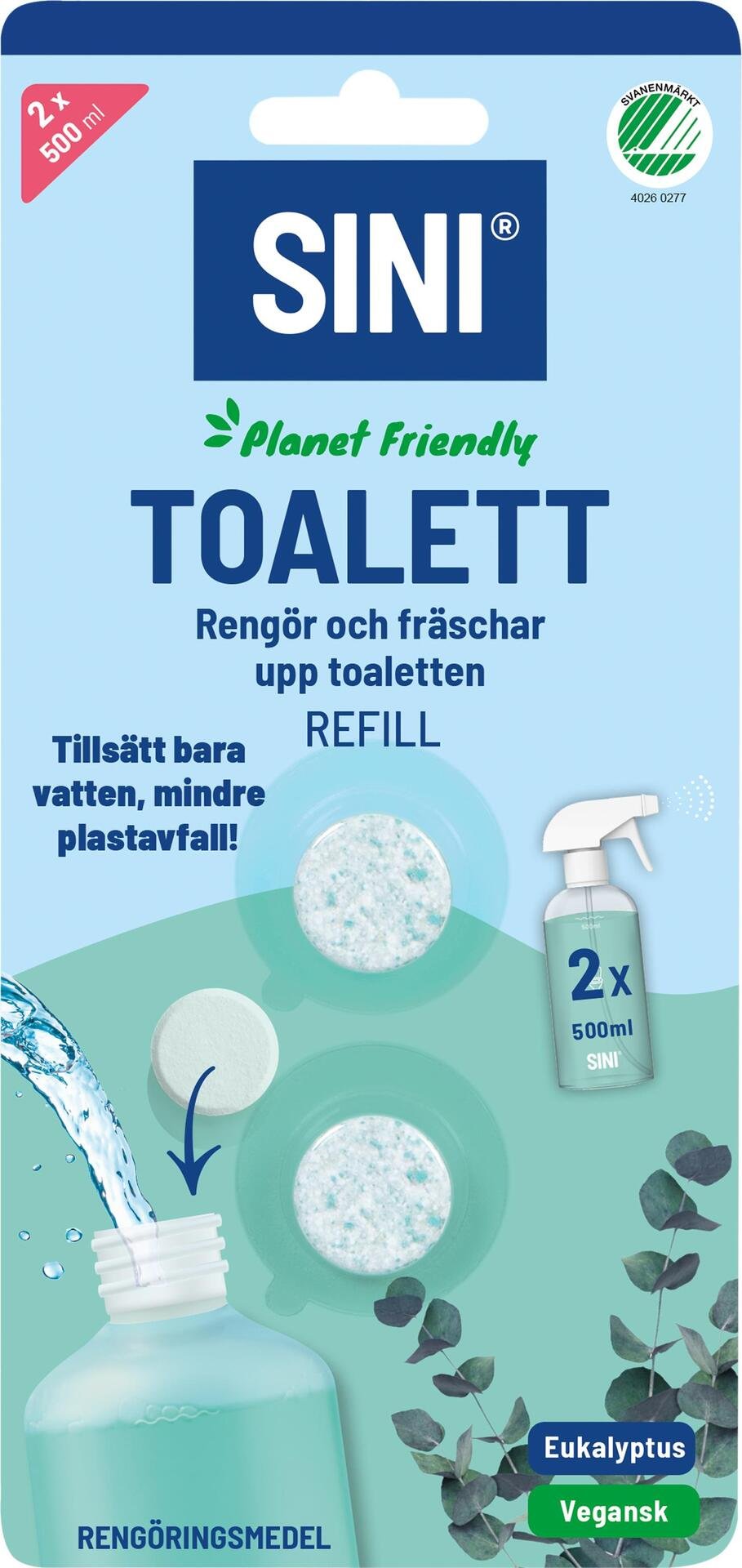 SINI Rengöringstablett WC refill 2-pack