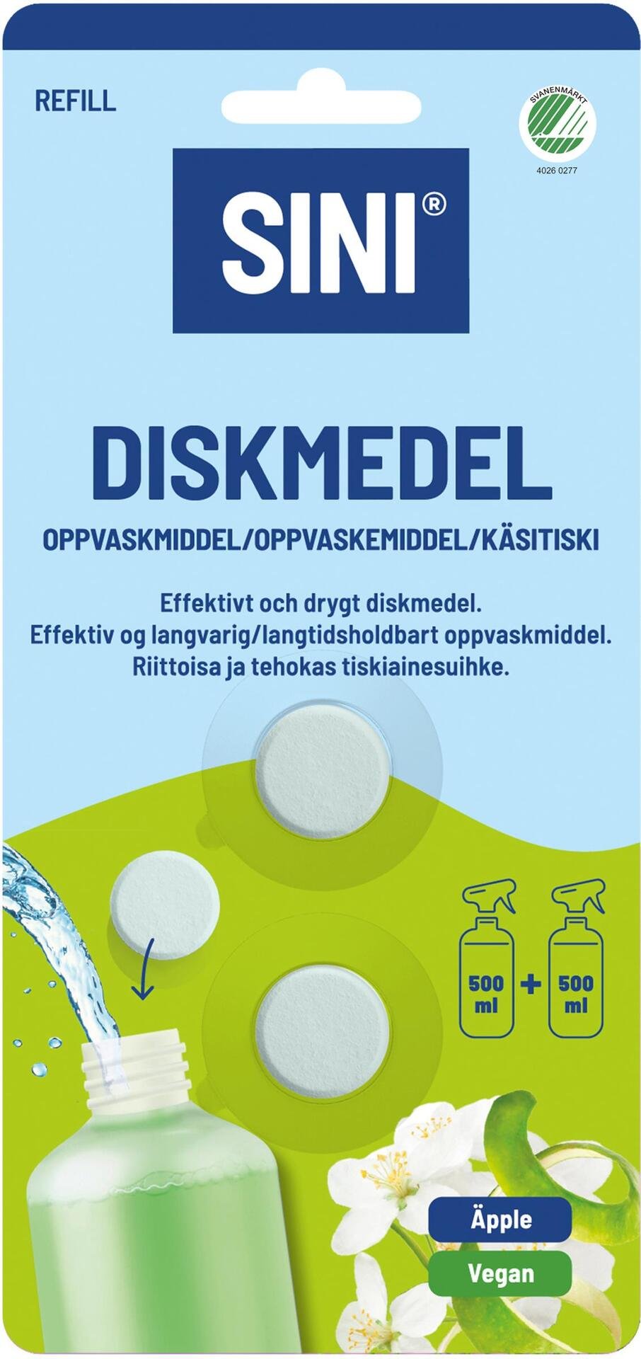 SINI Rengöringstablett Disk refill 2-pack