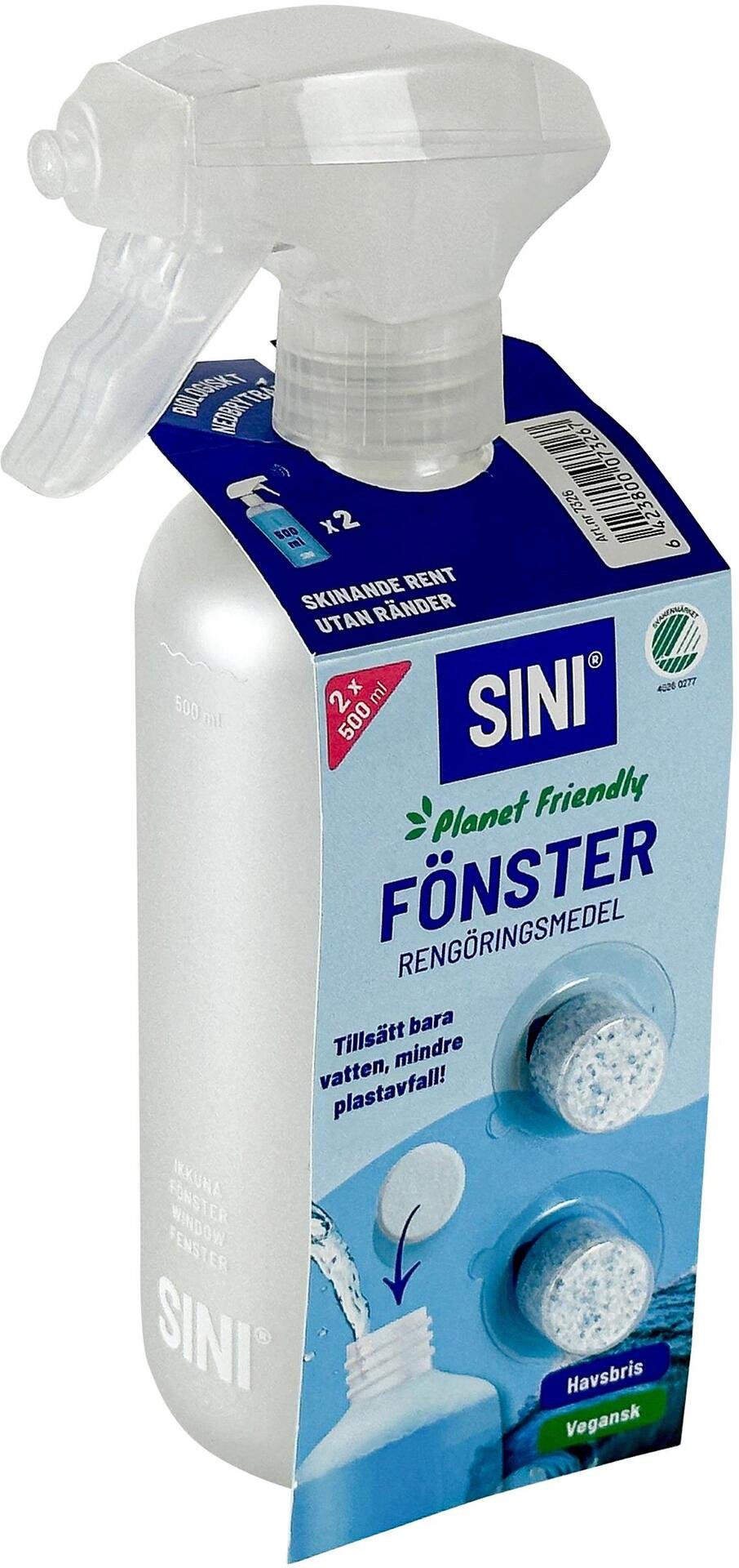 SINI Rengöringstablett Fönster Startpaket