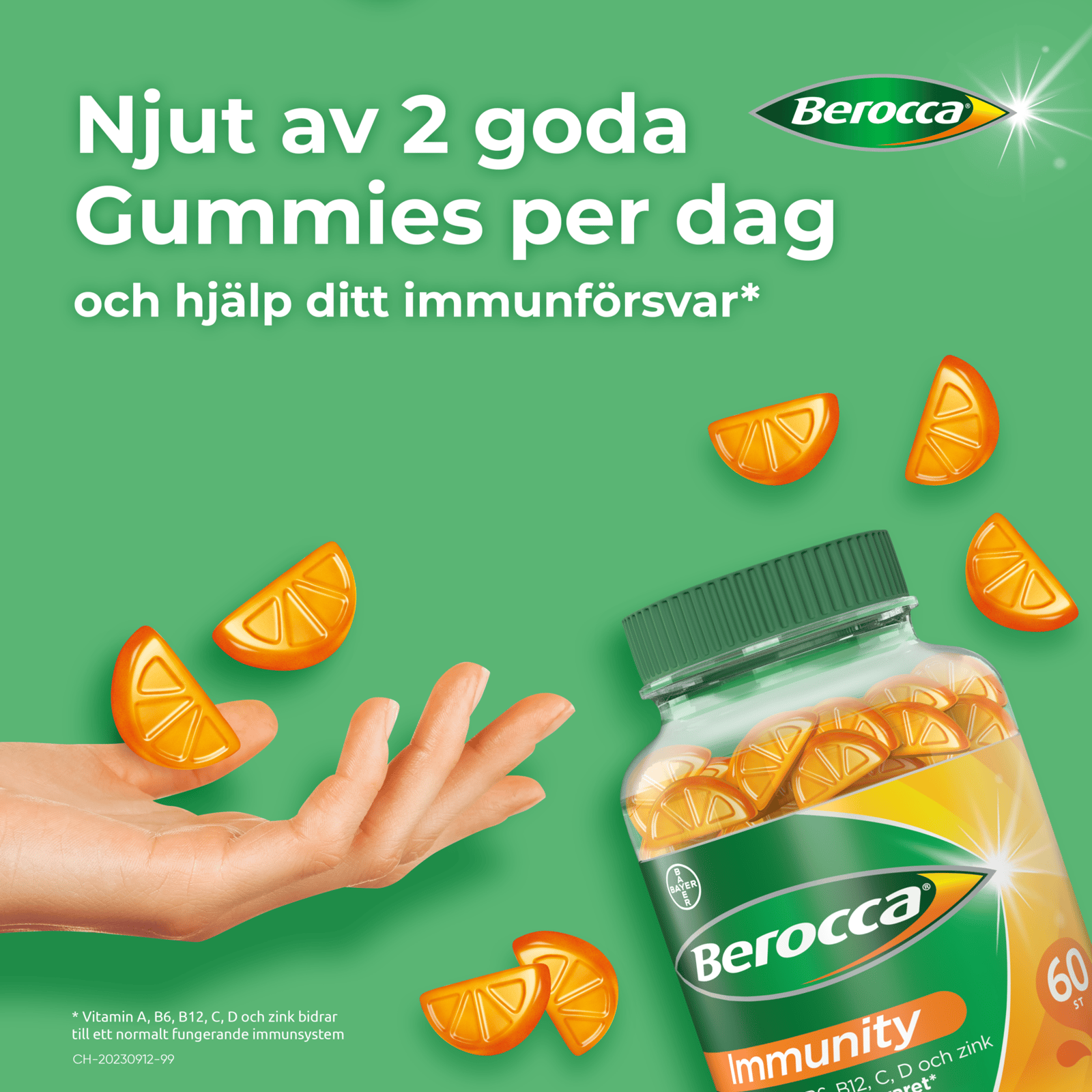 Berocca Immunity Gummies 60 tuggtabletter