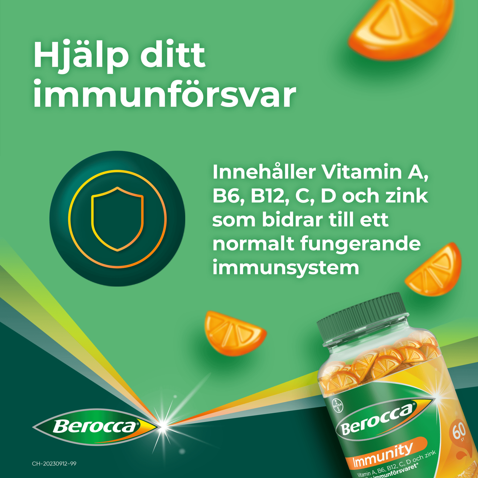 Berocca Immunity Gummies 60 tuggtabletter
