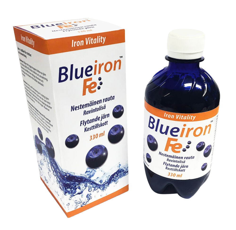 Blueiron Järntillskott & Blåbär 330 ml