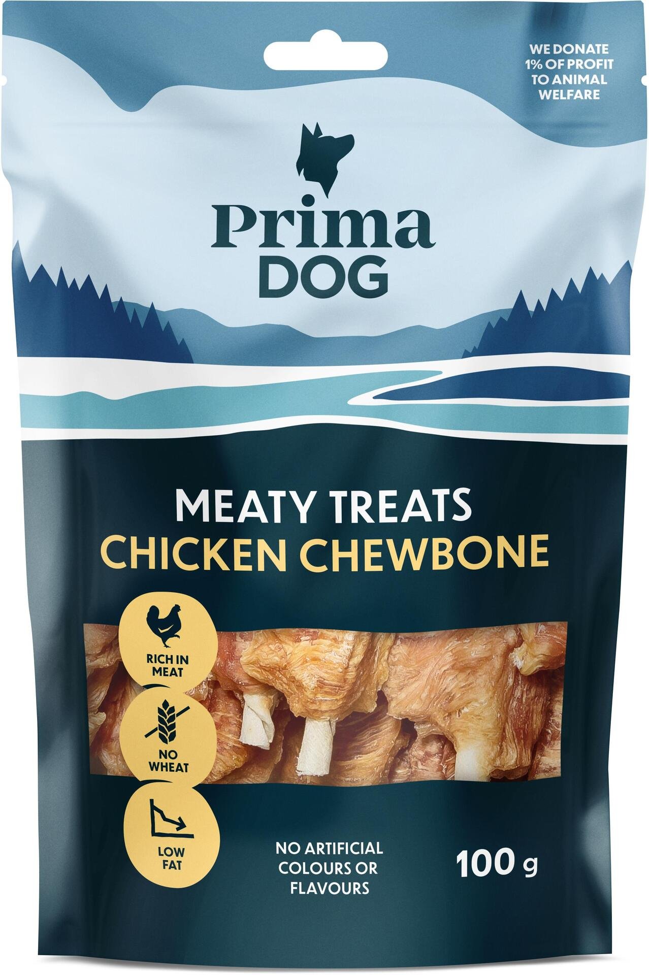 PrimaDog Tuggpinnar med Kycklingfilè 100 g