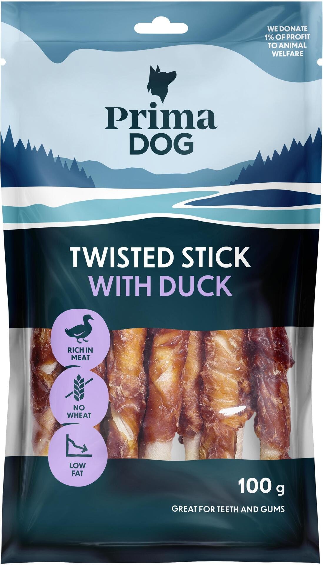 PrimaDog Tuggpine med Anka 11 st