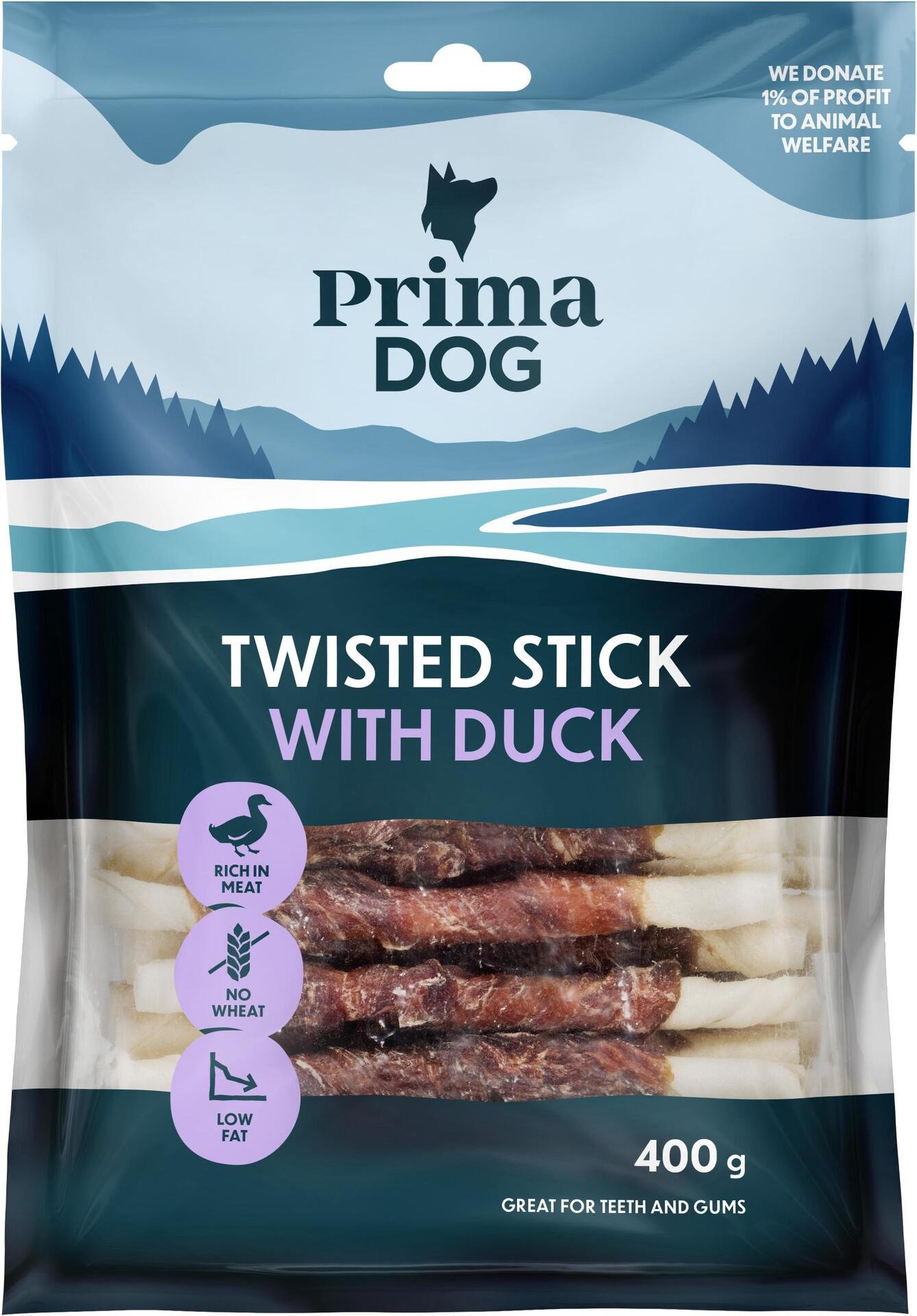 PrimaDog Tuggpinne med Anka 45 st