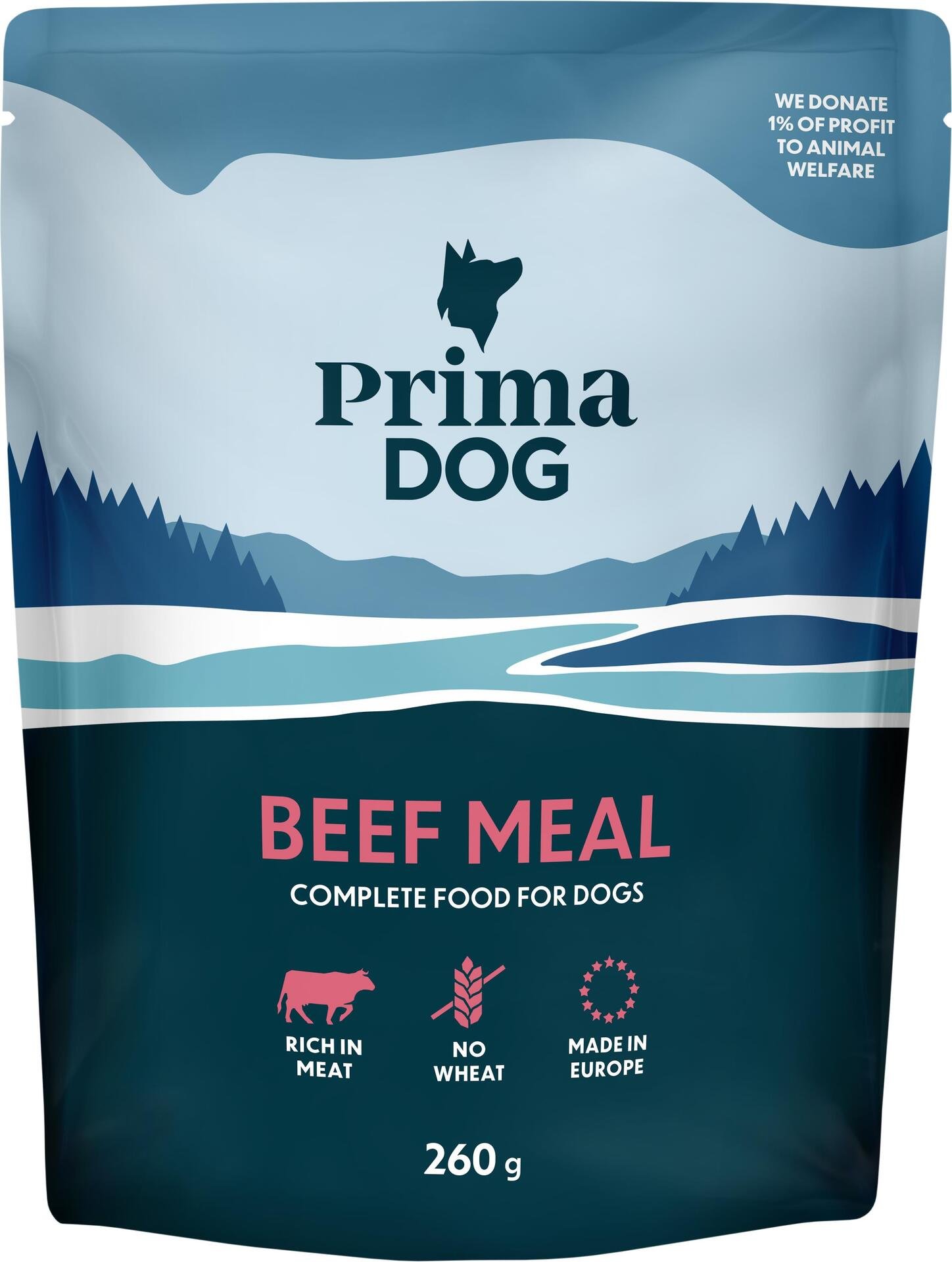 PrimaDog Biff Måltid 260 g