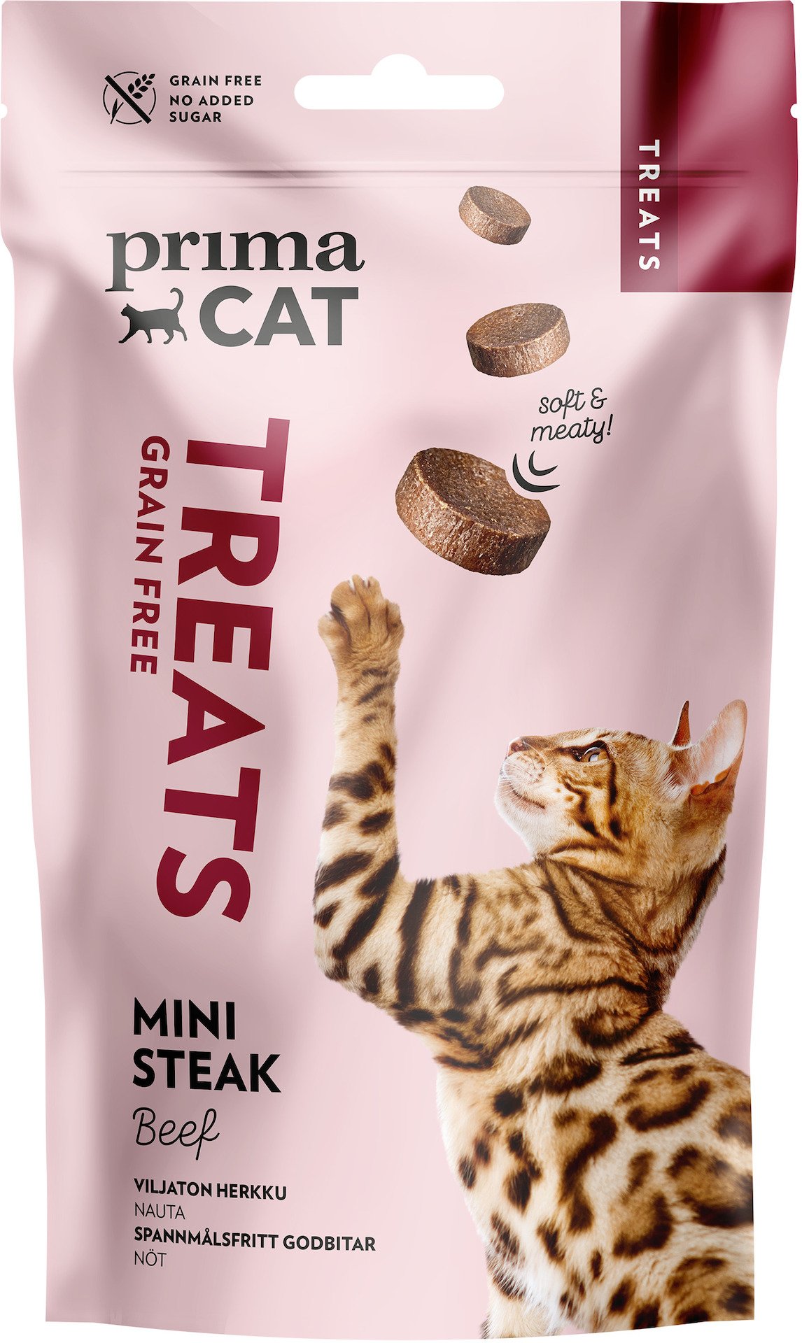 primaCat Grain Free Treats Mini Steak Beef 50 g