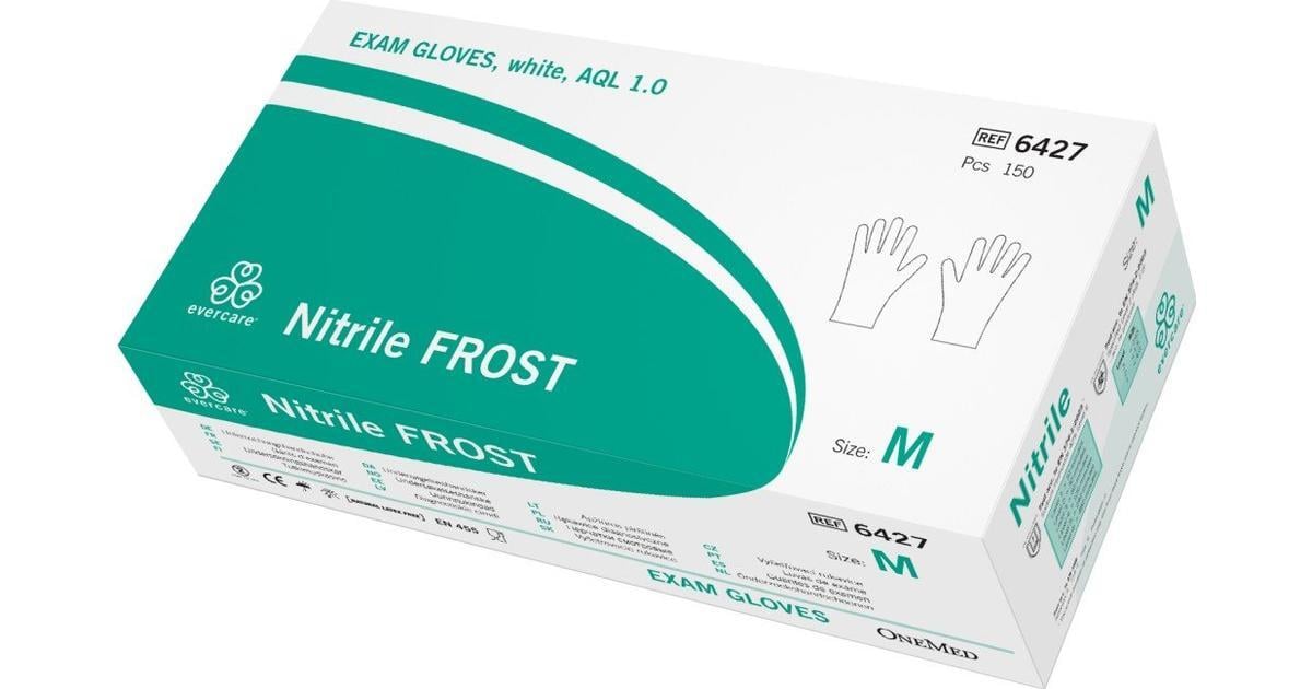 Evercare Nitrilhandske Medium 150 st