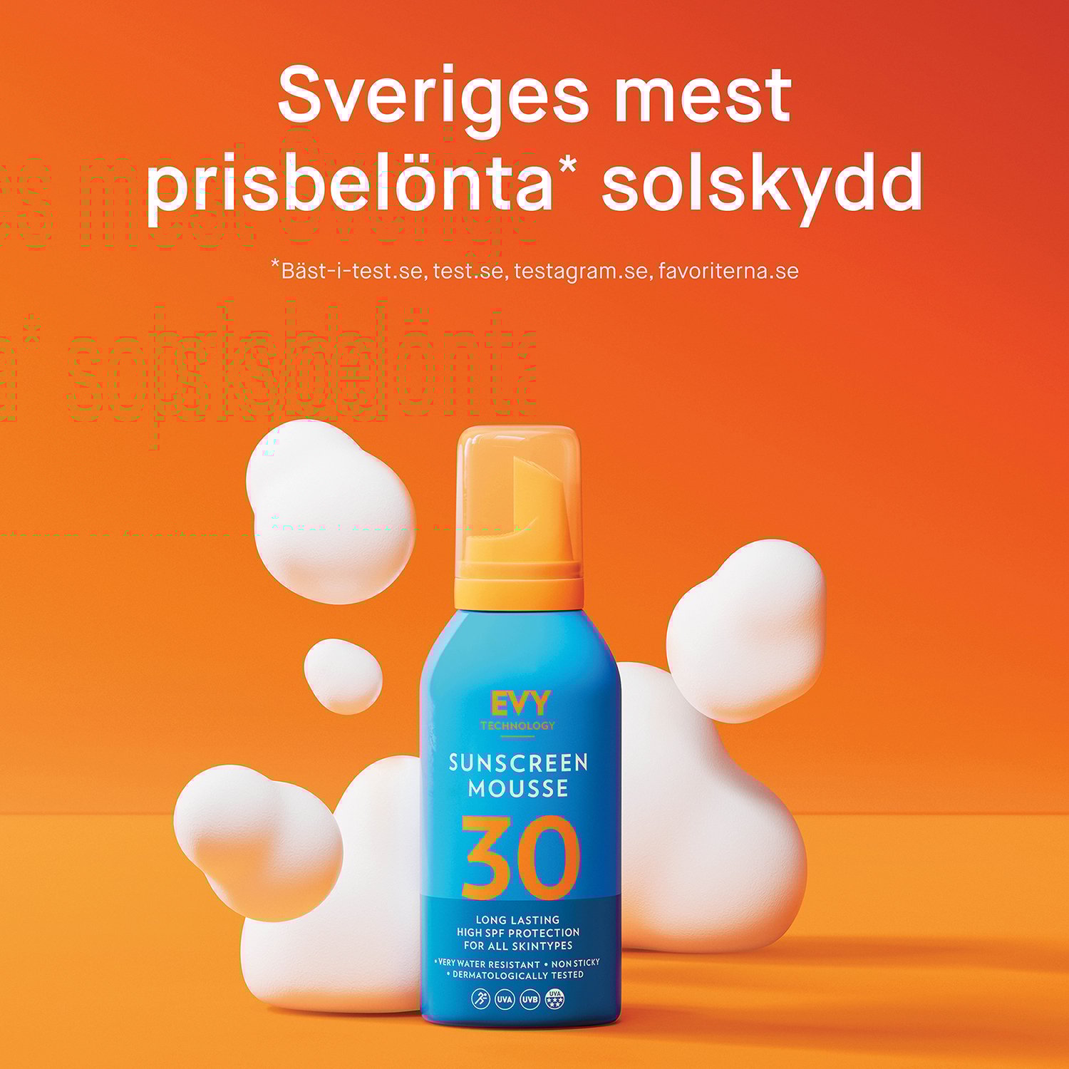 EVY Solskyddsmousse SPF 30 150 ml