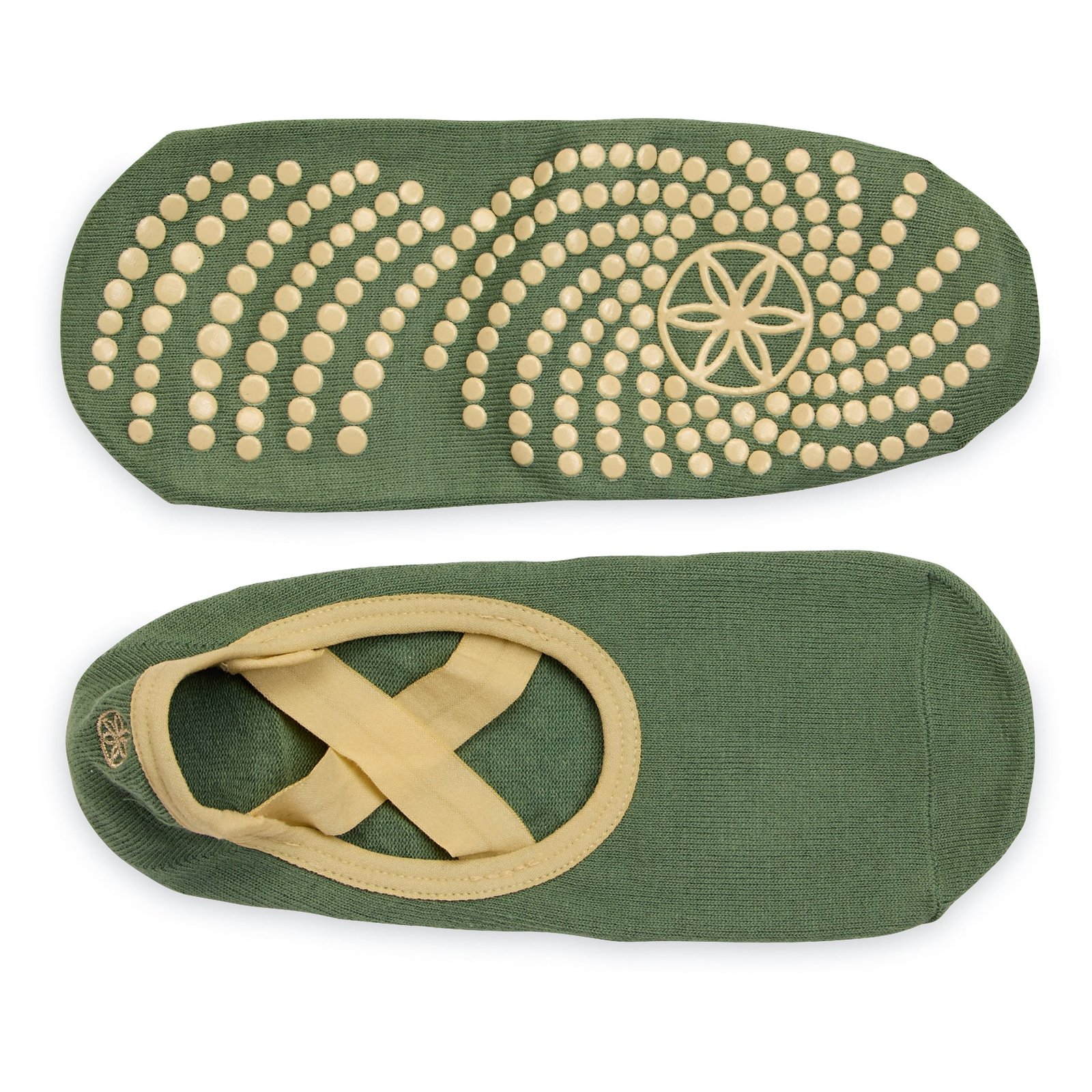 GAIAM Grippy Yoga Barre Socks Olive Haze