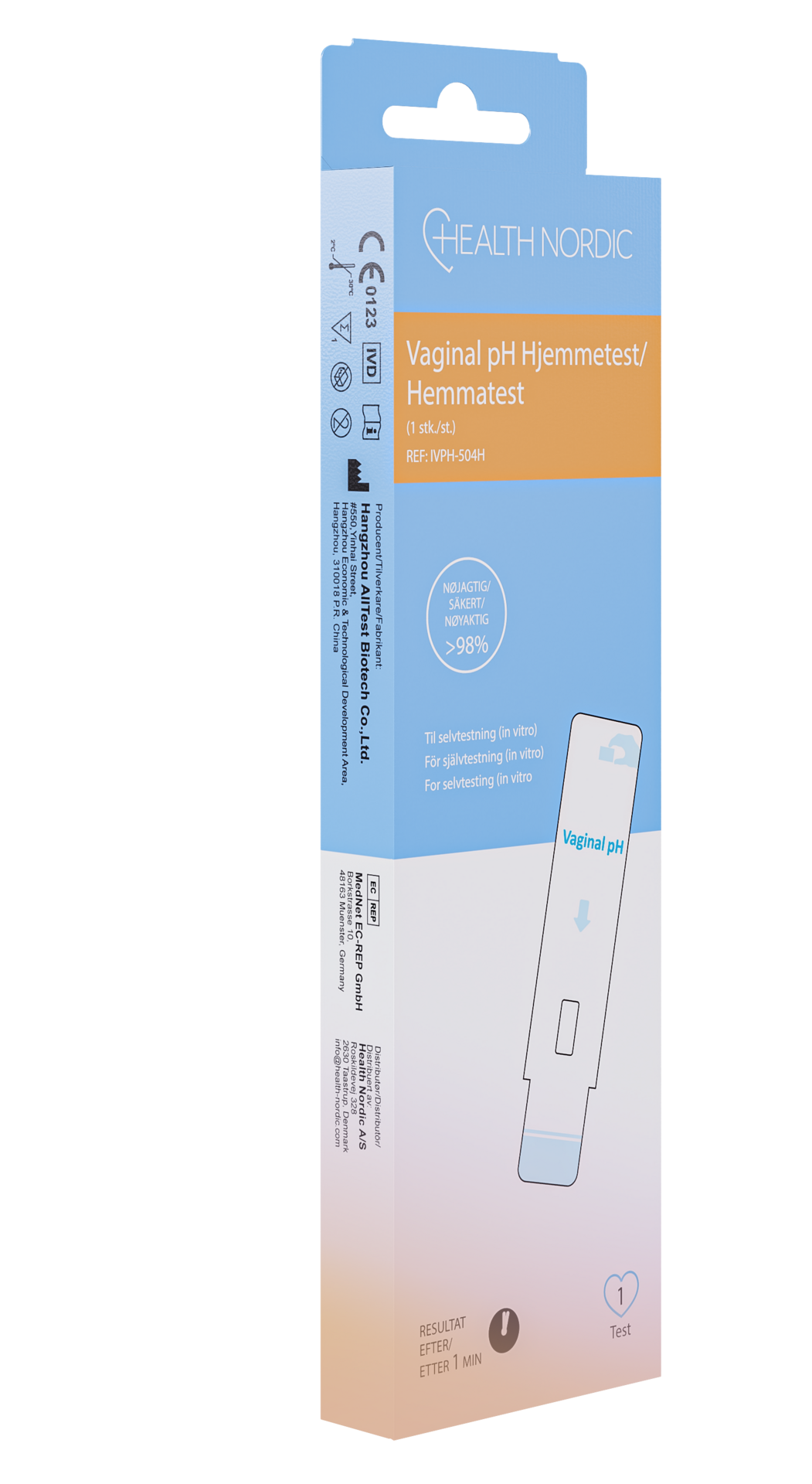 Health Nordic Vaginal pH Hemtest 1 st