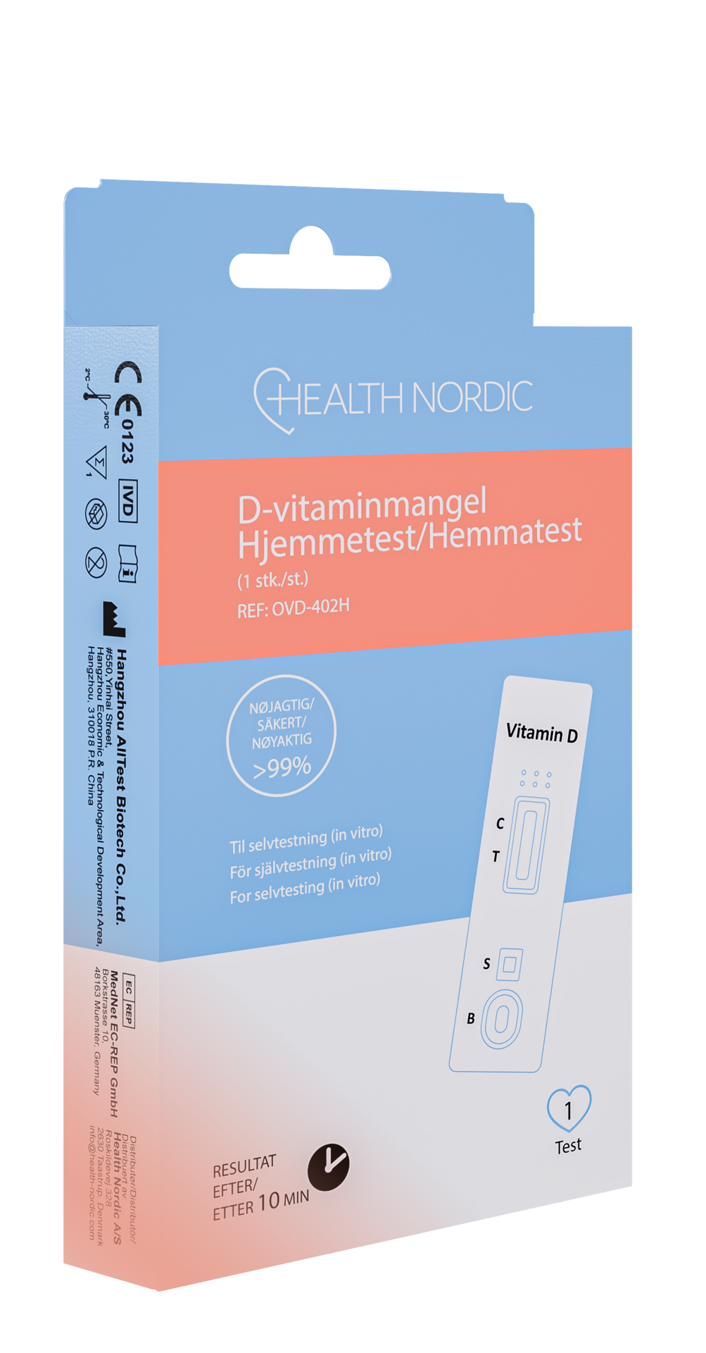 Health Nordic D-vitaminbrist Hemtest 1 st