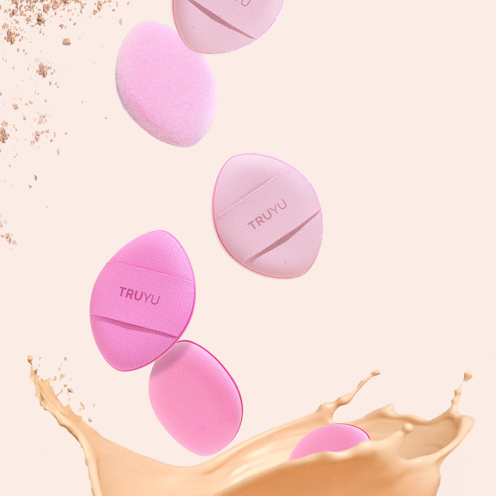 Truyu Sminksvampar Fingertip Blenders 4-pack
