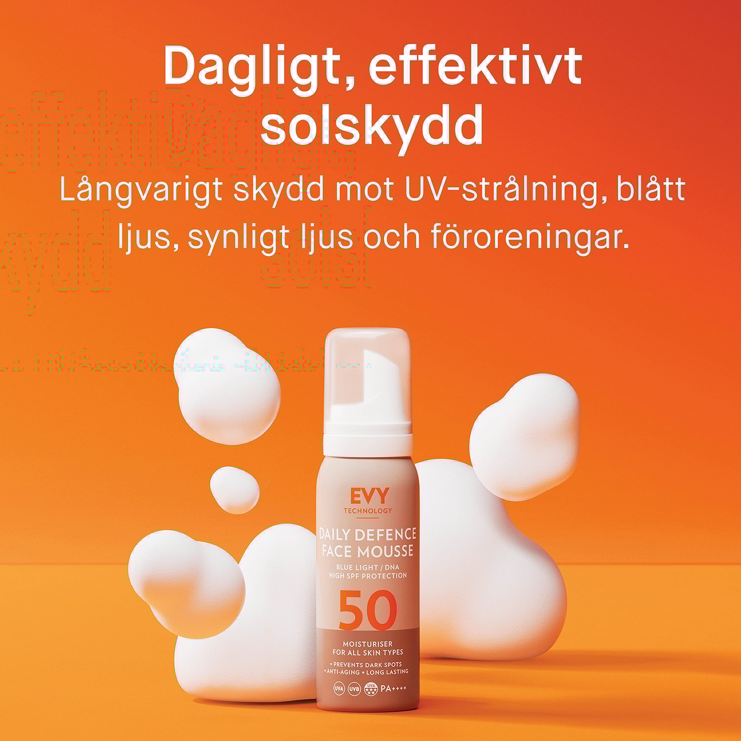 EVY Daily Defence Face Mousse SPF50 75 ml