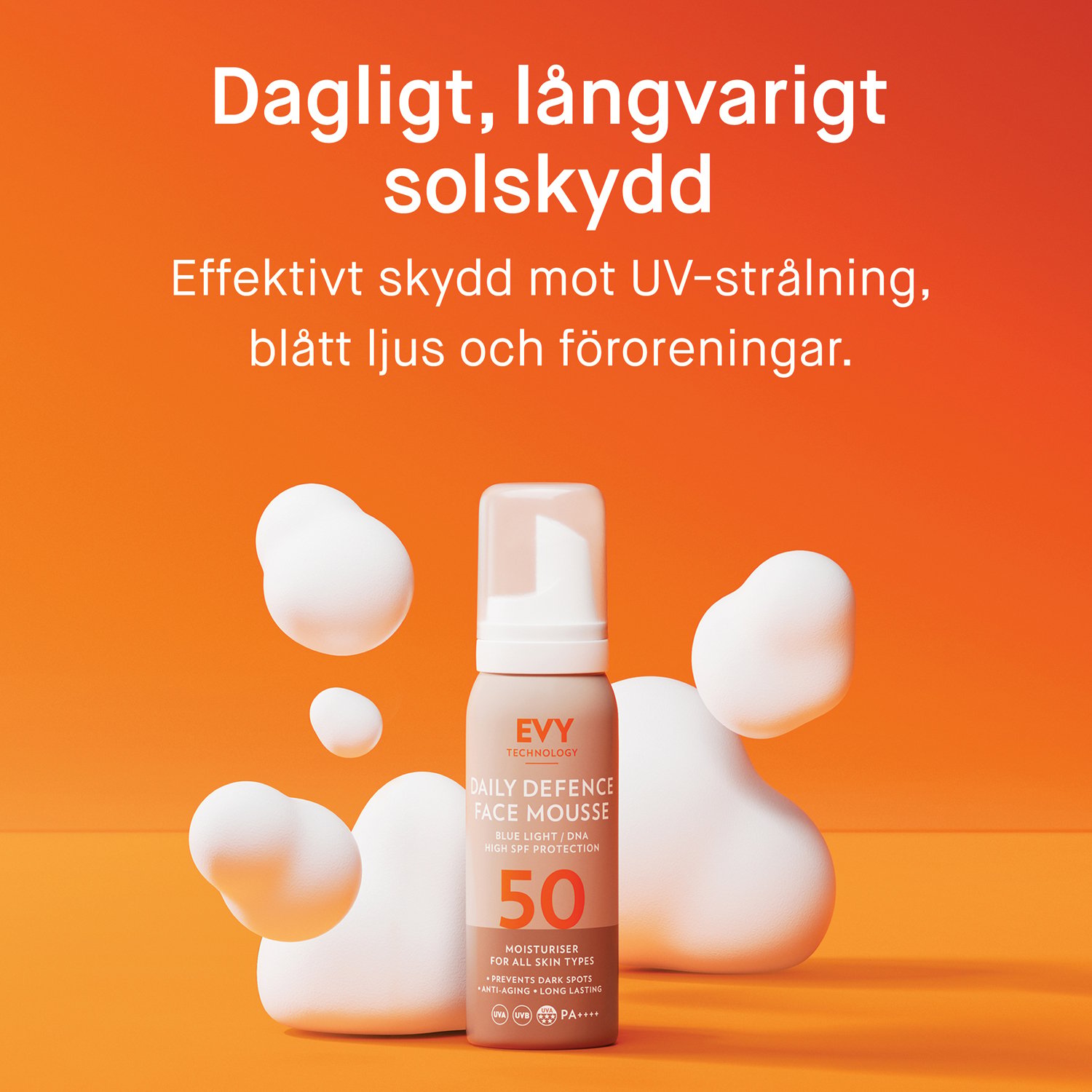 EVY Daily Defence Face Mousse SPF50 75 ml
