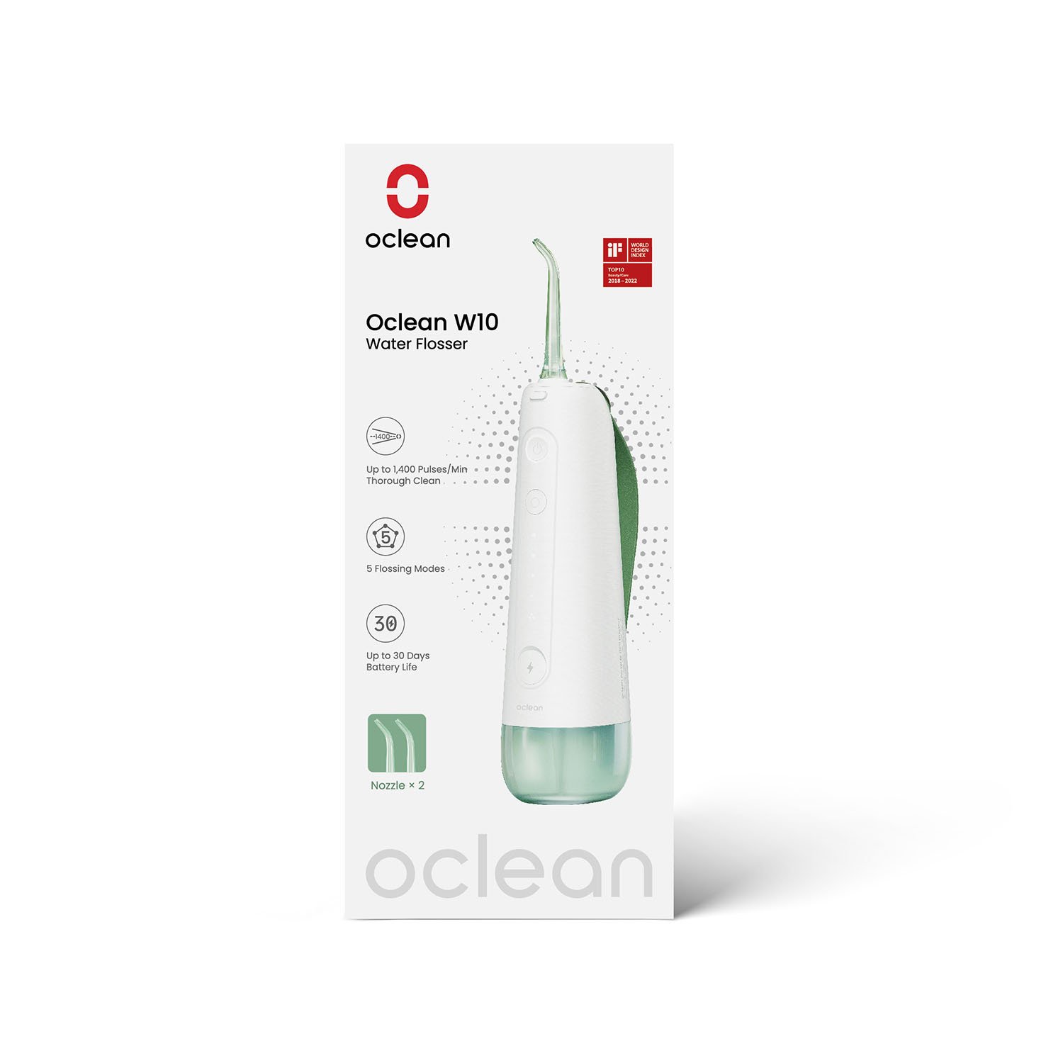 Oclean Vattenflossare W10 Grön