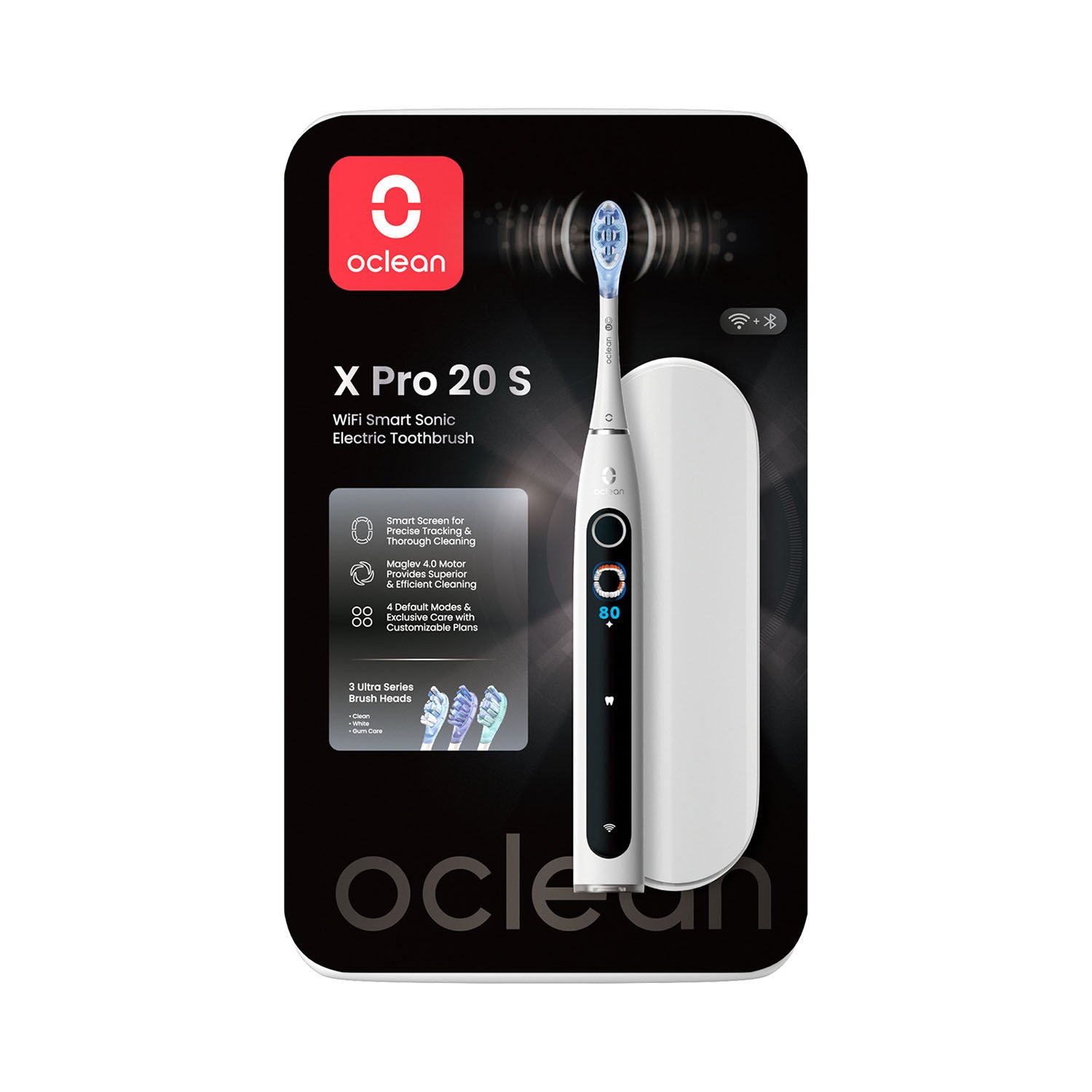 Oclean Elektrisk Tandborste X Pro 20 Set Vit