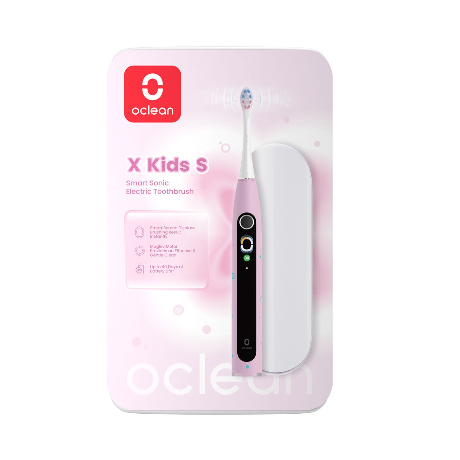 Oclean Elektrisk Tandborste X Kids Set Rosa