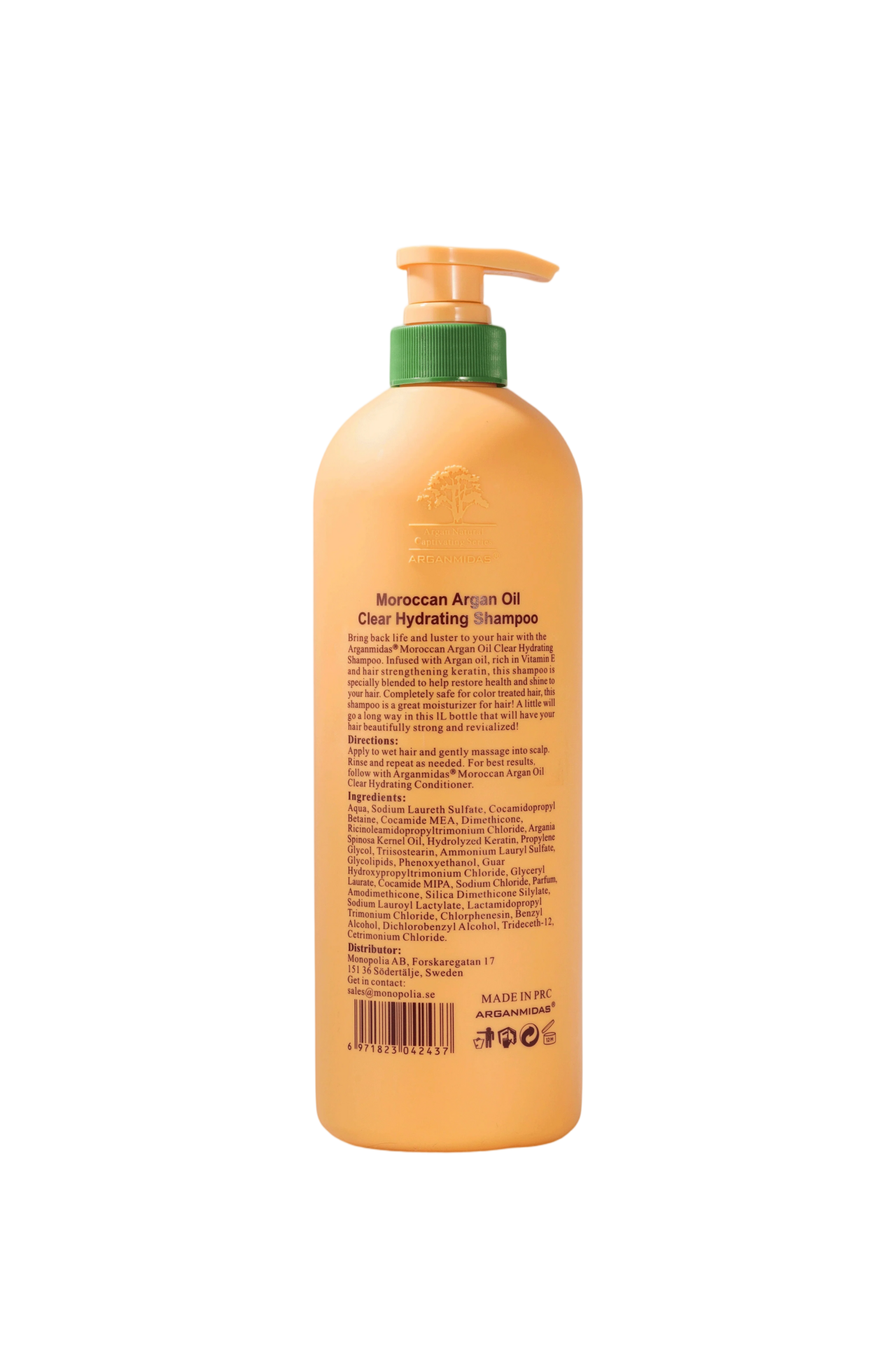 ARGANMIDAS Clear Hydrating Shampoo 1000 ml