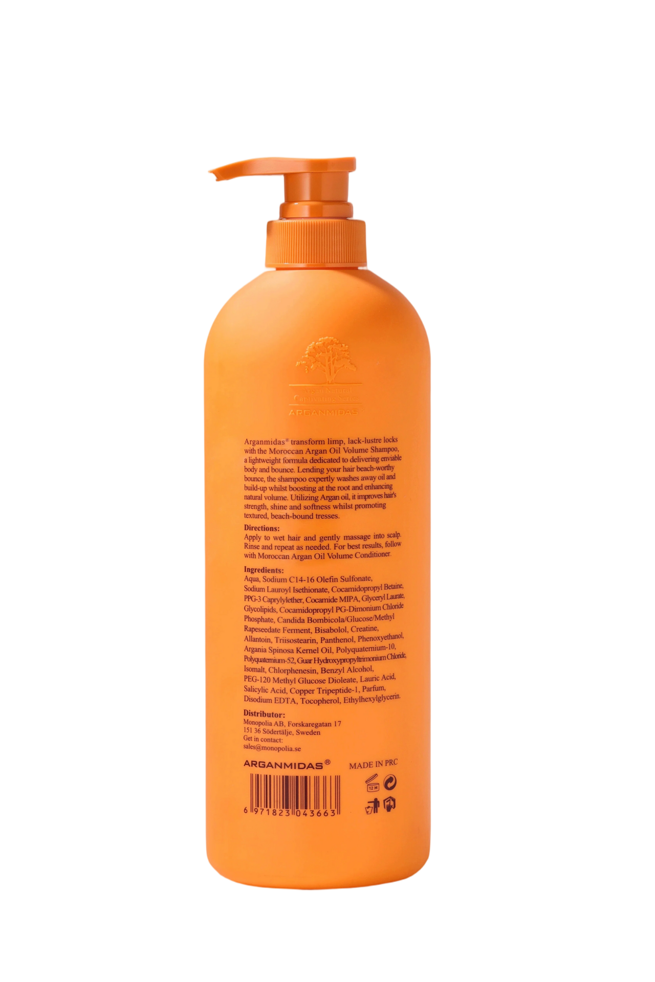 Arganmidas Moroccan Argan Oil Volume Shampoo 1000 ml