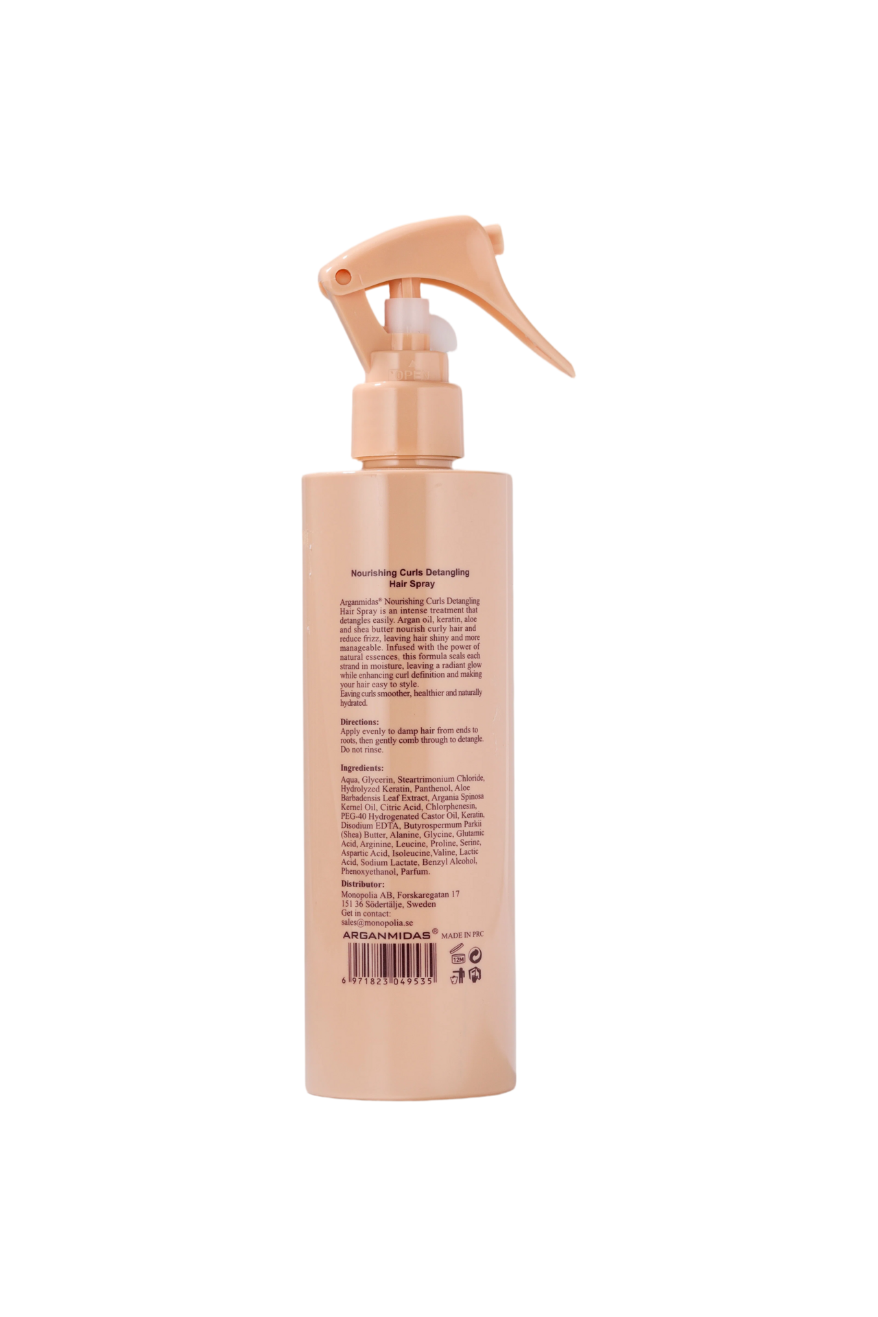 Arganmidas Nourishing Curls Detangling Hair Spray 250 ml