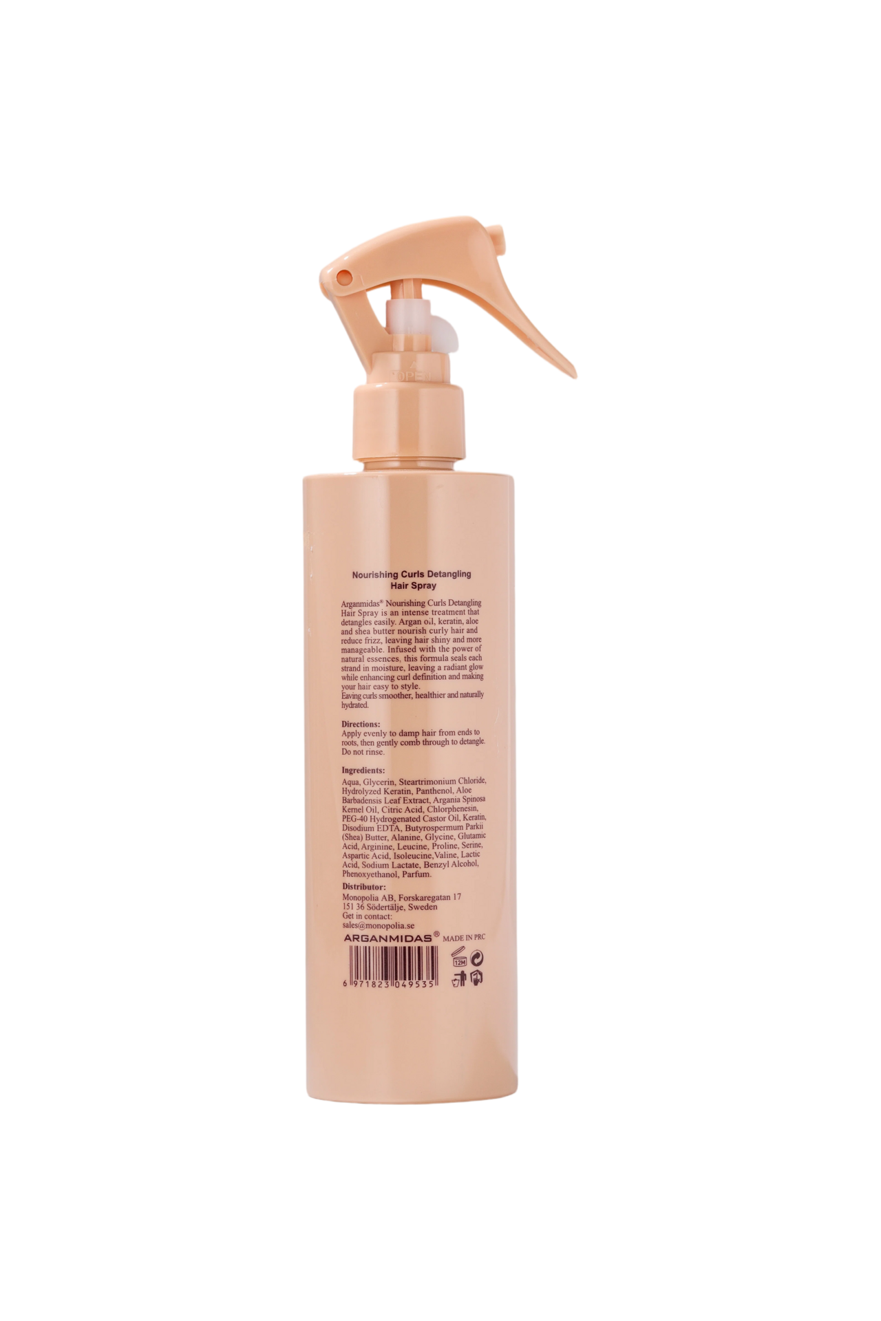 Arganmidas Nourishing Curls Detangling Hair Spray 250 ml