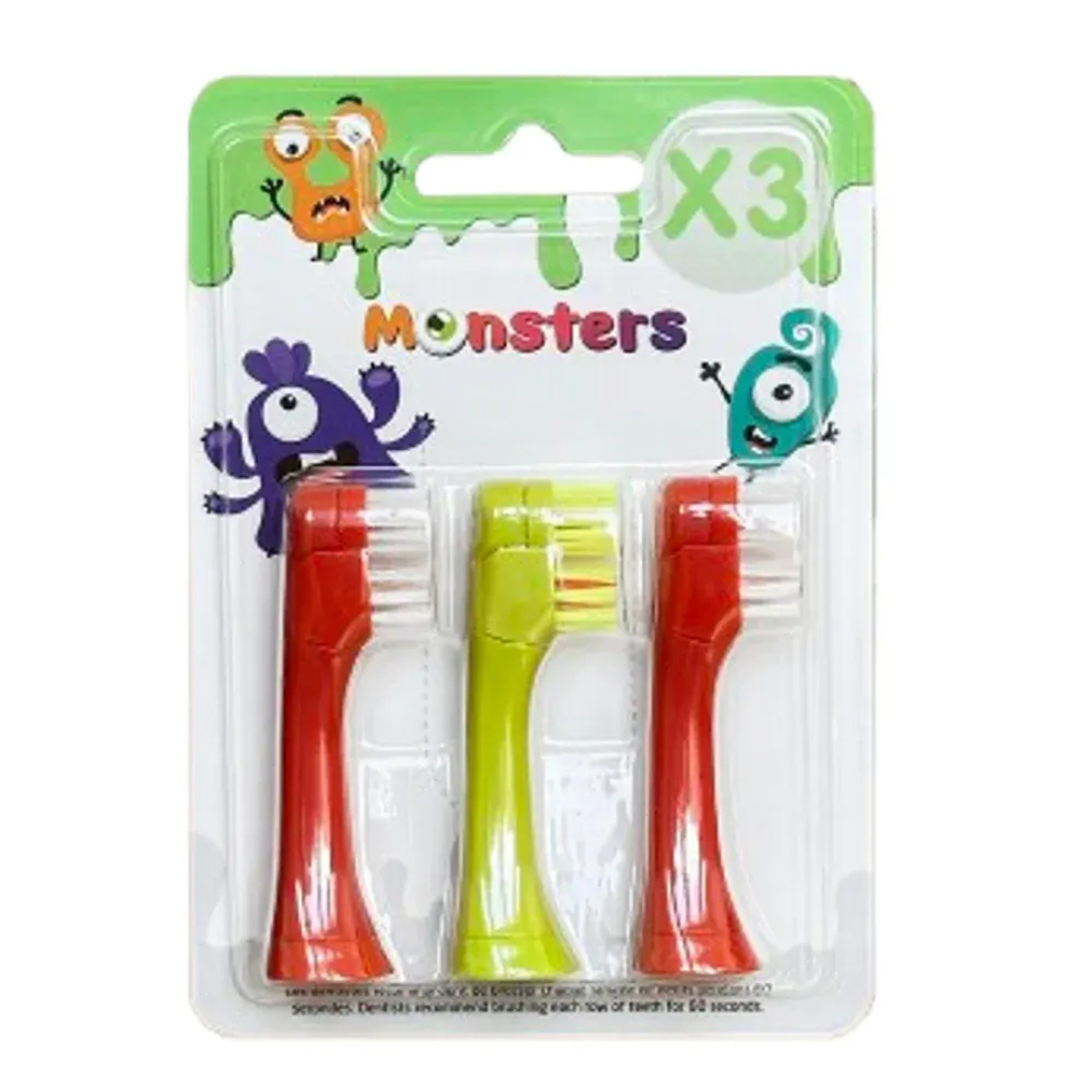 Les Babygators Monsters 3-pack borsthuvud