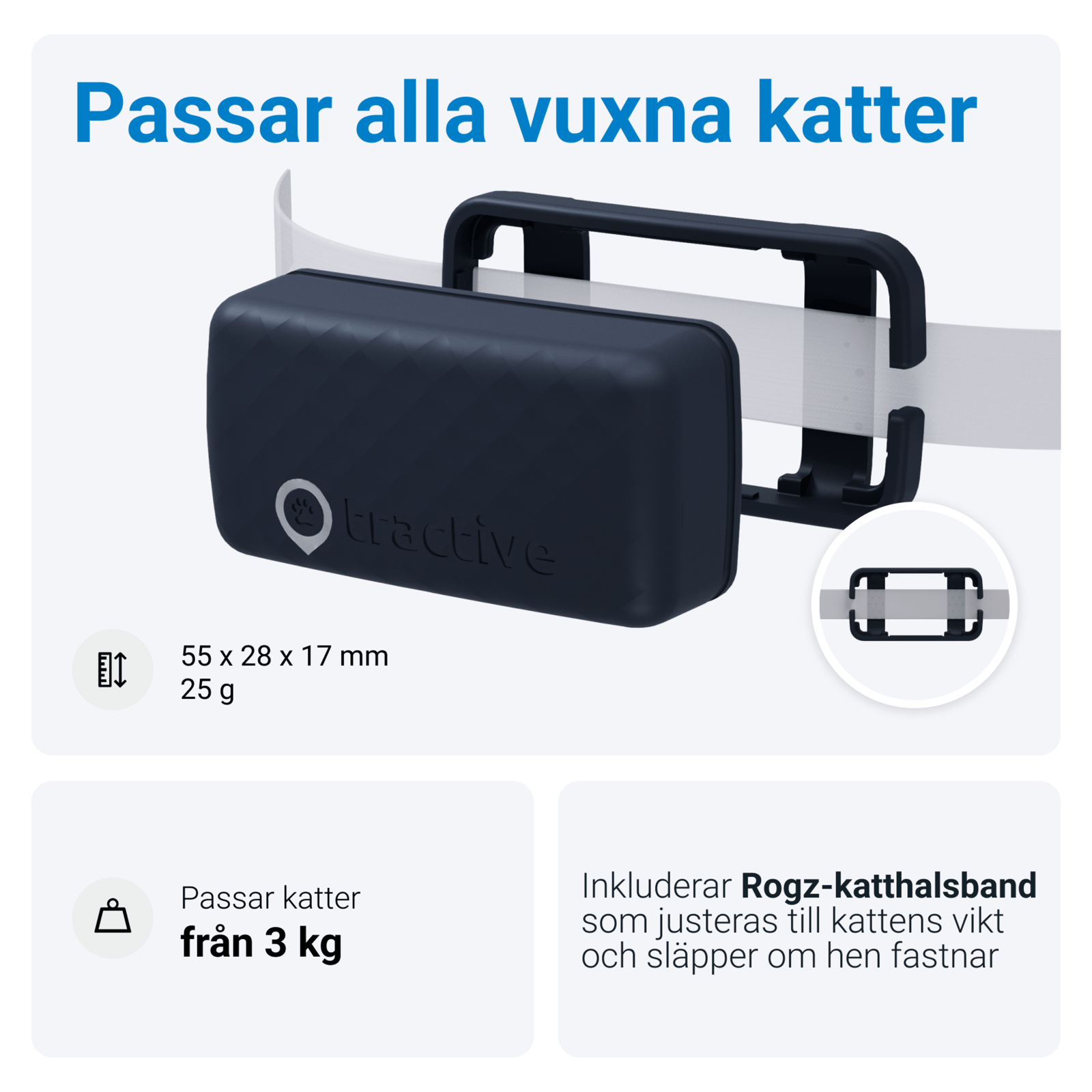 Tractive GPS CAT Mini Dark Blue 1 st